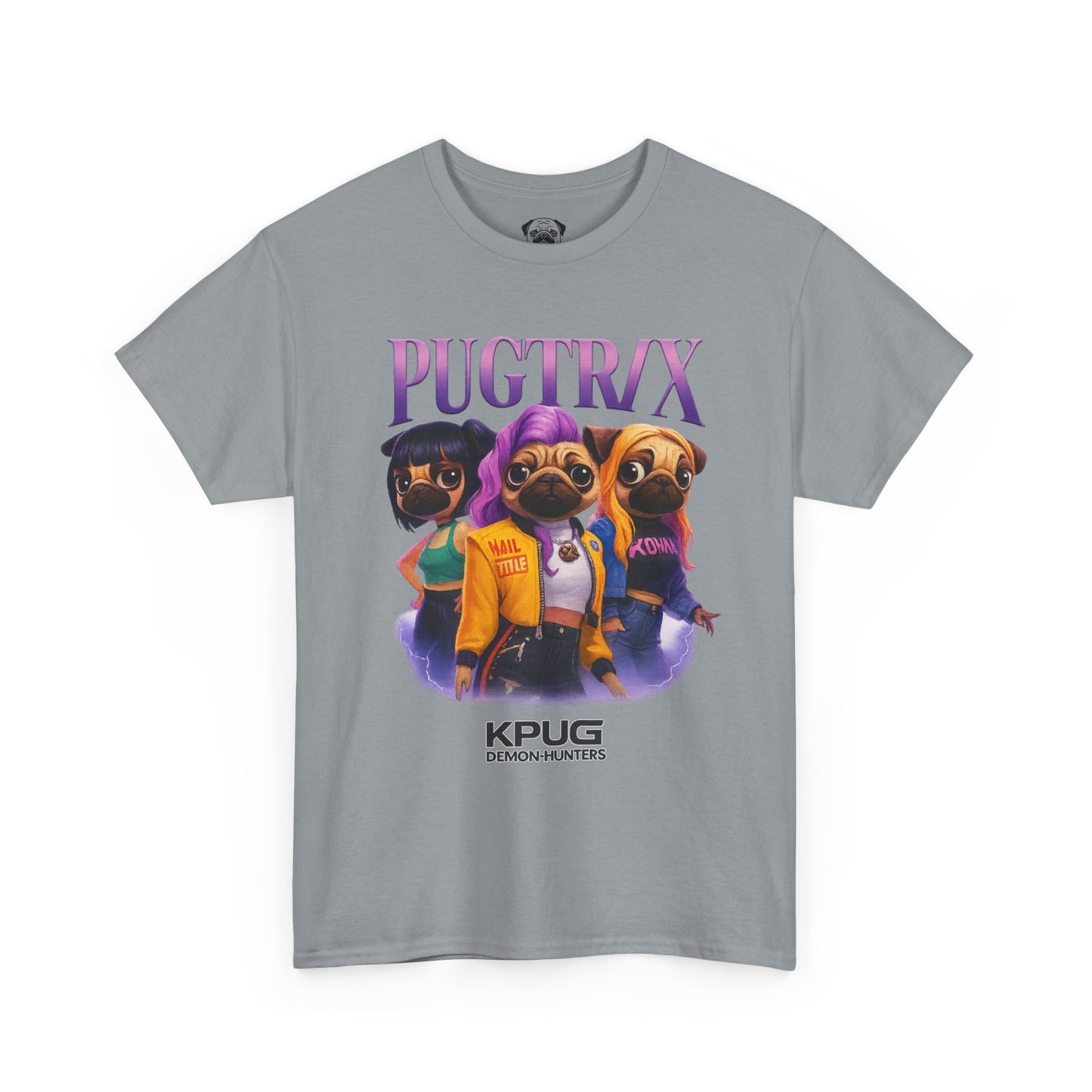 Cute Trendy Poogs Pug KPug KPoog Demon Hunters Pugtrix Tee, Casual Dog Lover's T-Shirt, Gift for Pet Owners, Funny Friendship Shirt, Unisex Cotton Tee