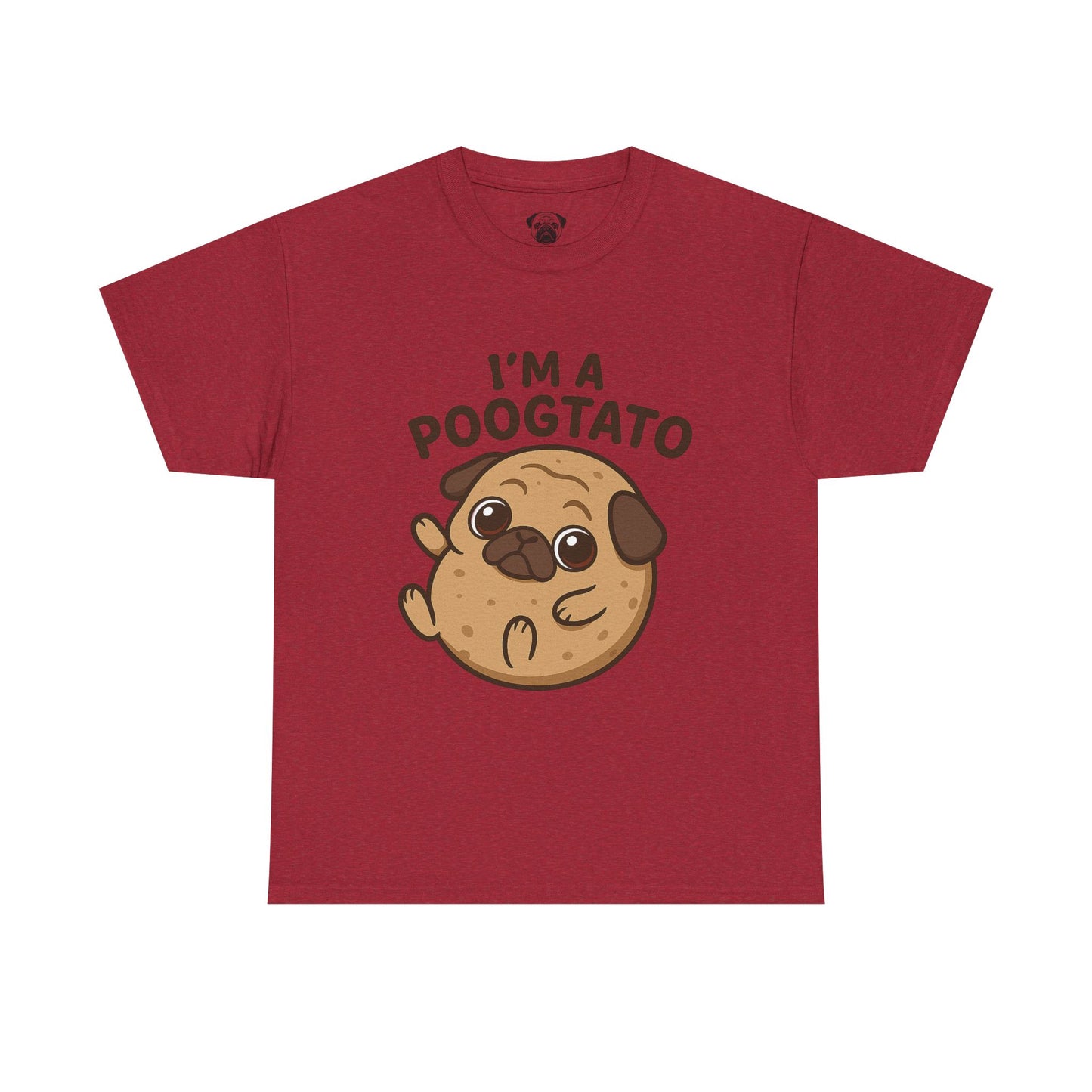 Cute Pug Potato Poogtato Tee, Casual Dog Lover's T-Shirt, Halloween Gift for Pet Owners, Funny Friendship Shirt, Unisex Cotton Tee
