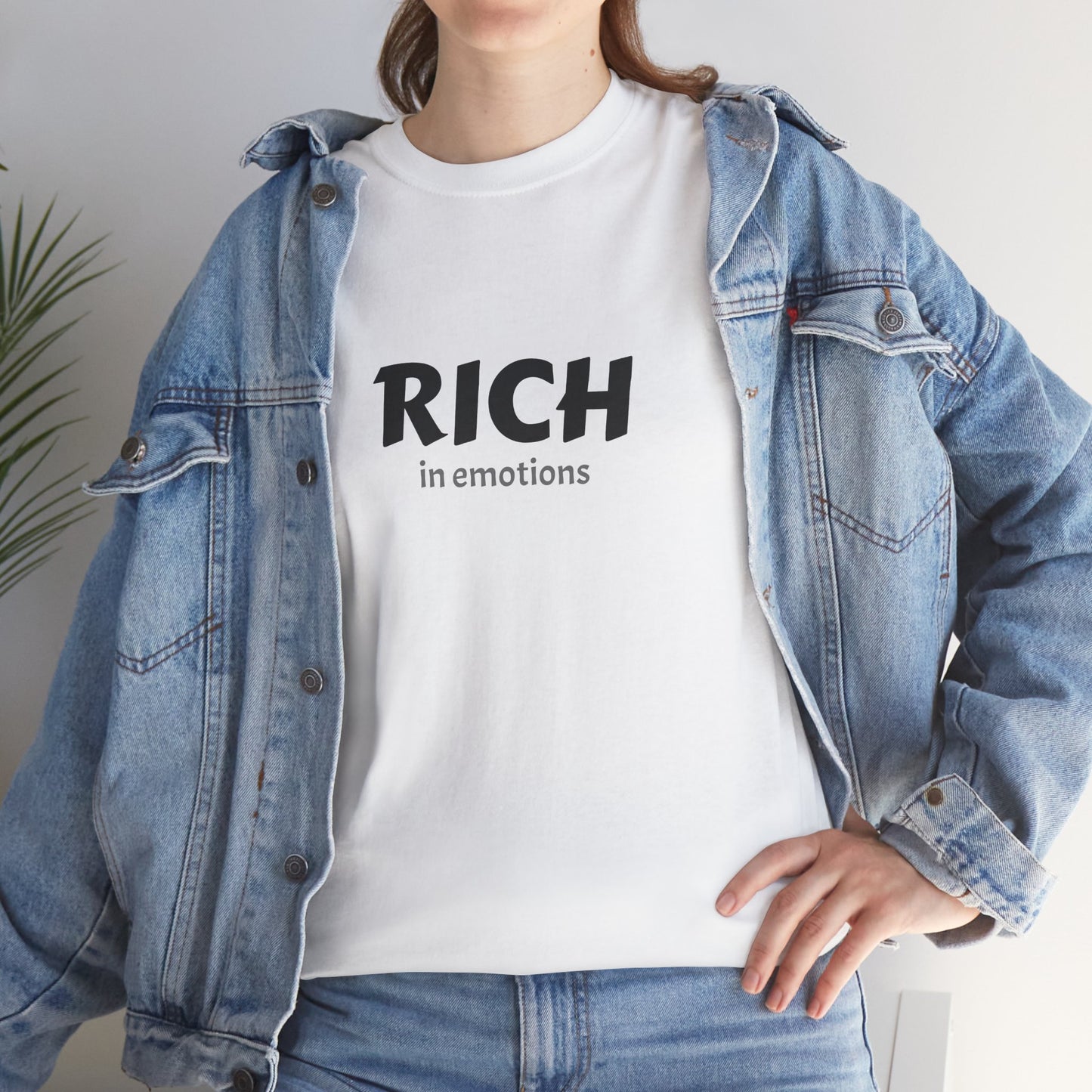 T-Shirt - Bait and Switch Humor UniSex Rich in Emotions Typography Tee