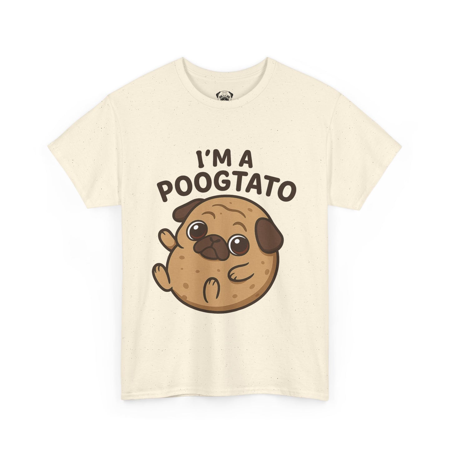 Cute Pug Potato Poogtato Tee, Casual Dog Lover's T-Shirt, Halloween Gift for Pet Owners, Funny Friendship Shirt, Unisex Cotton Tee