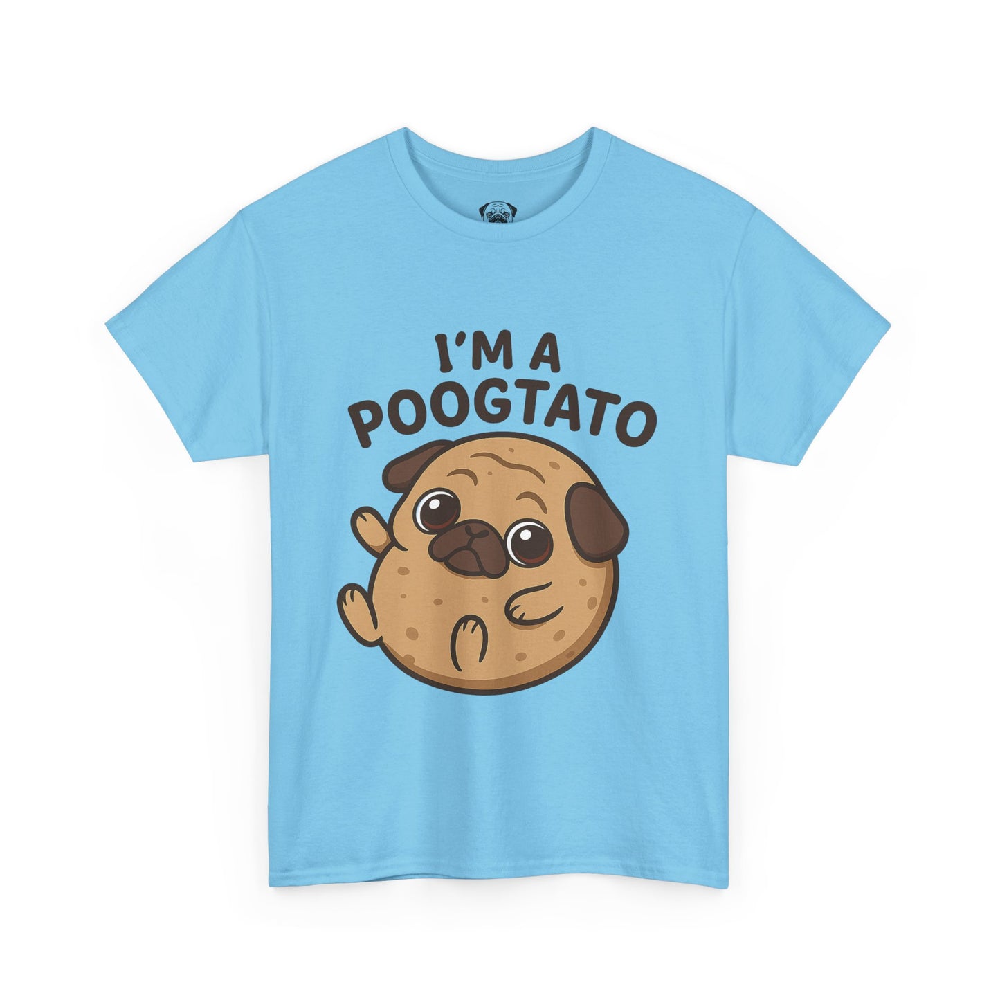 Cute Pug Potato Poogtato Tee, Casual Dog Lover's T-Shirt, Halloween Gift for Pet Owners, Funny Friendship Shirt, Unisex Cotton Tee