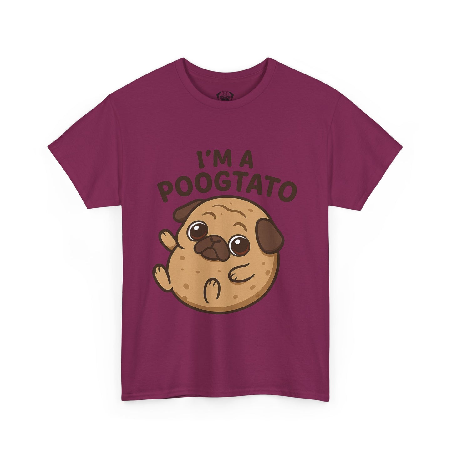 Cute Pug Potato Poogtato Tee, Casual Dog Lover's T-Shirt, Halloween Gift for Pet Owners, Funny Friendship Shirt, Unisex Cotton Tee
