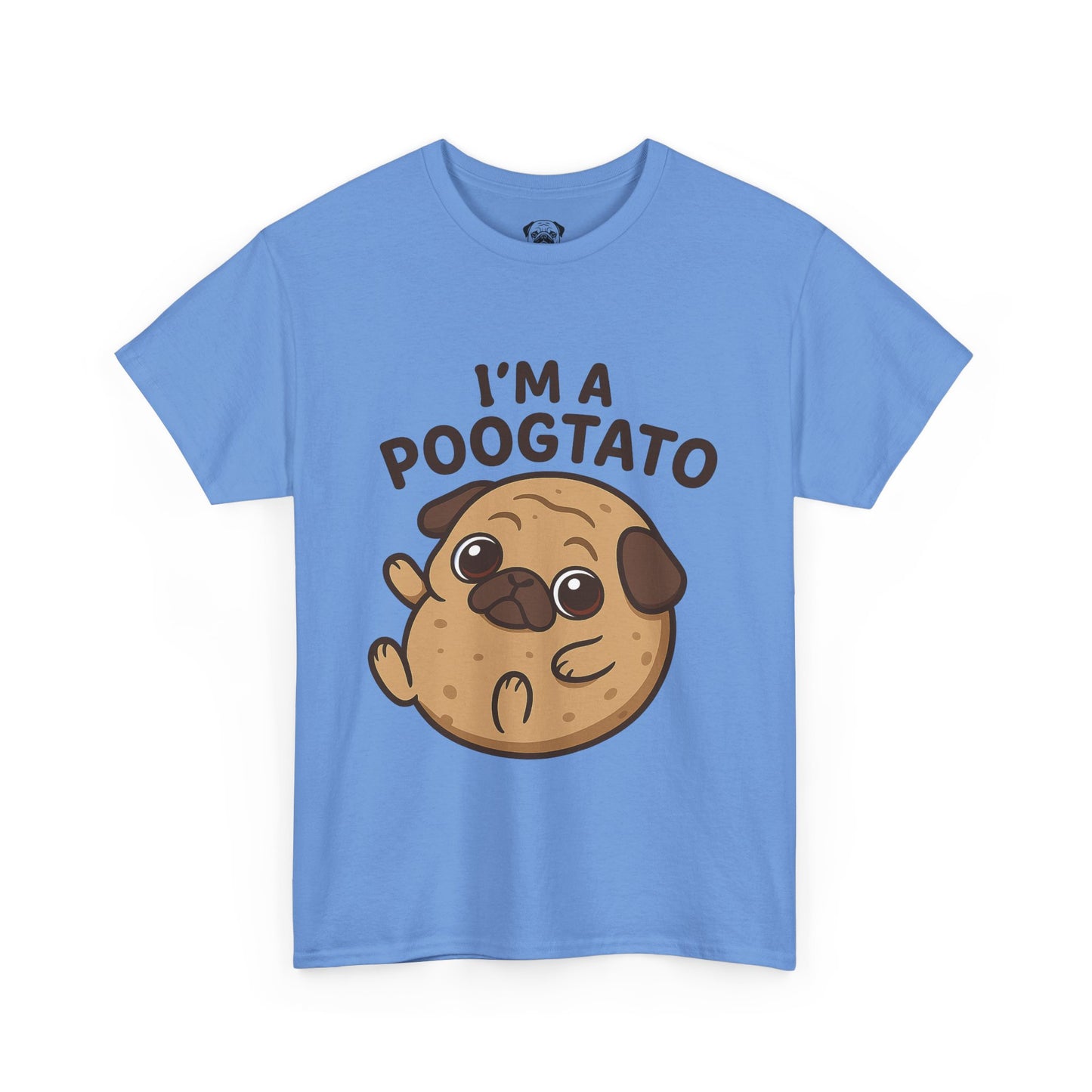 Cute Pug Potato Poogtato Tee, Casual Dog Lover's T-Shirt, Halloween Gift for Pet Owners, Funny Friendship Shirt, Unisex Cotton Tee