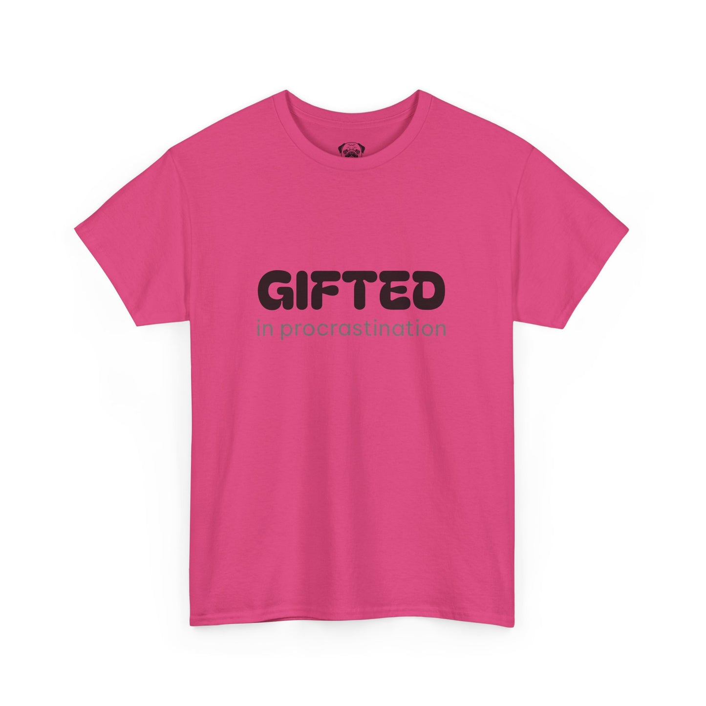 Unisex Typography Humor Tee – Gifted in procrastination