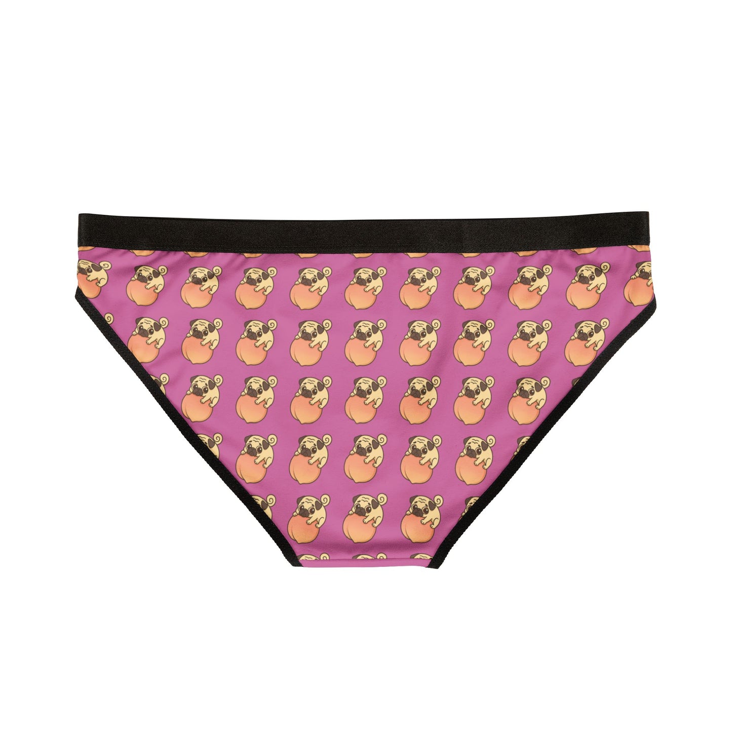 Cute Pug Women's Underwear, Fun and Playful Lingerie for Dog Lovers, Friendship Gift, Birthday Present, Everyday Comfort