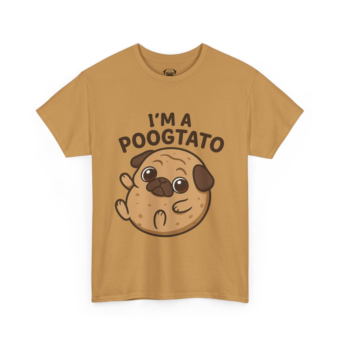 Cute Pug Potato Poogtato Tee, Casual Dog Lover's T-Shirt, Halloween Gift for Pet Owners, Funny Friendship Shirt, Unisex Cotton Tee