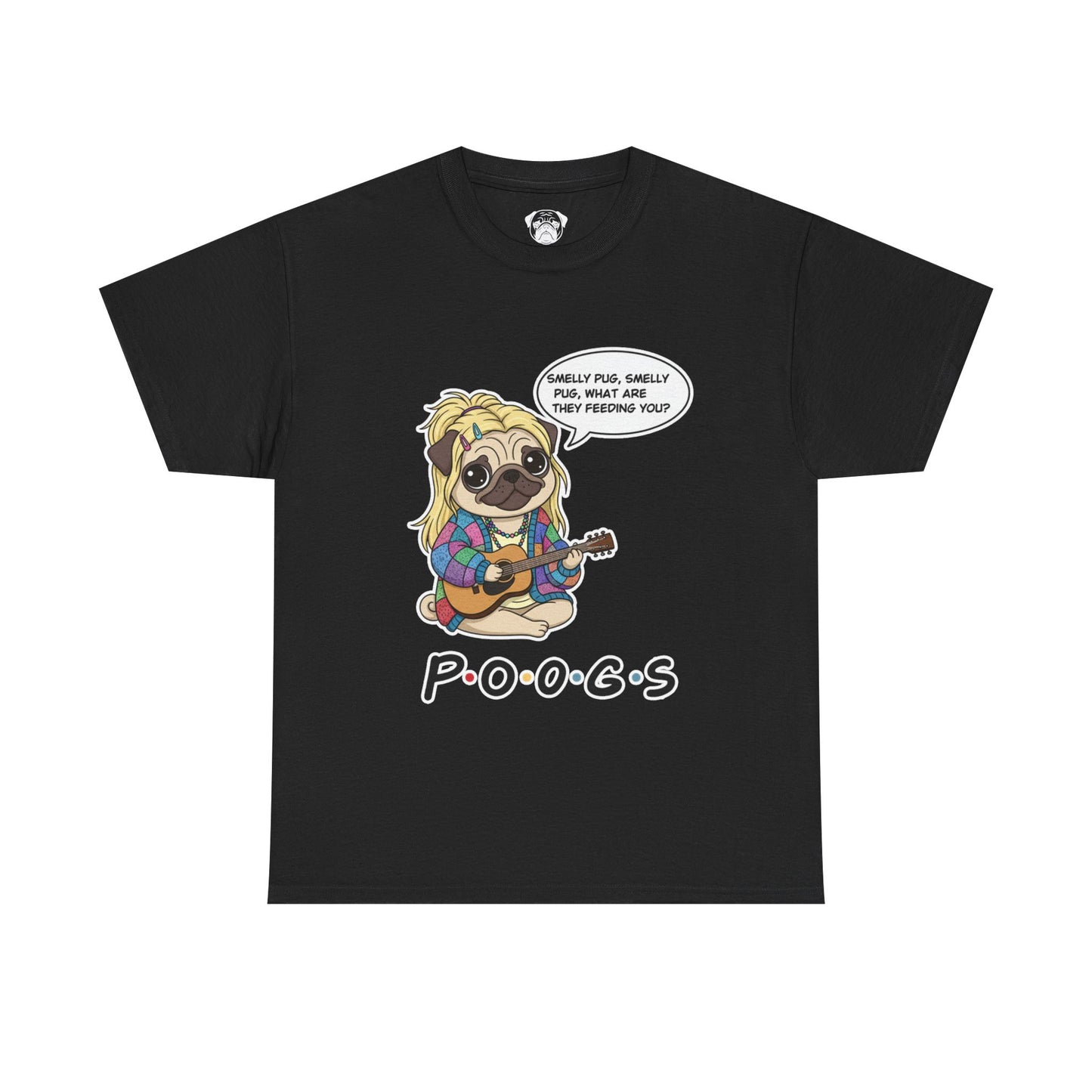 Cute Friends Poogs Pheobe Tee, Casual Dog Lover's T-Shirt, Gift for Pet Owners, Funny Friendship Shirt, Unisex Cotton Tee