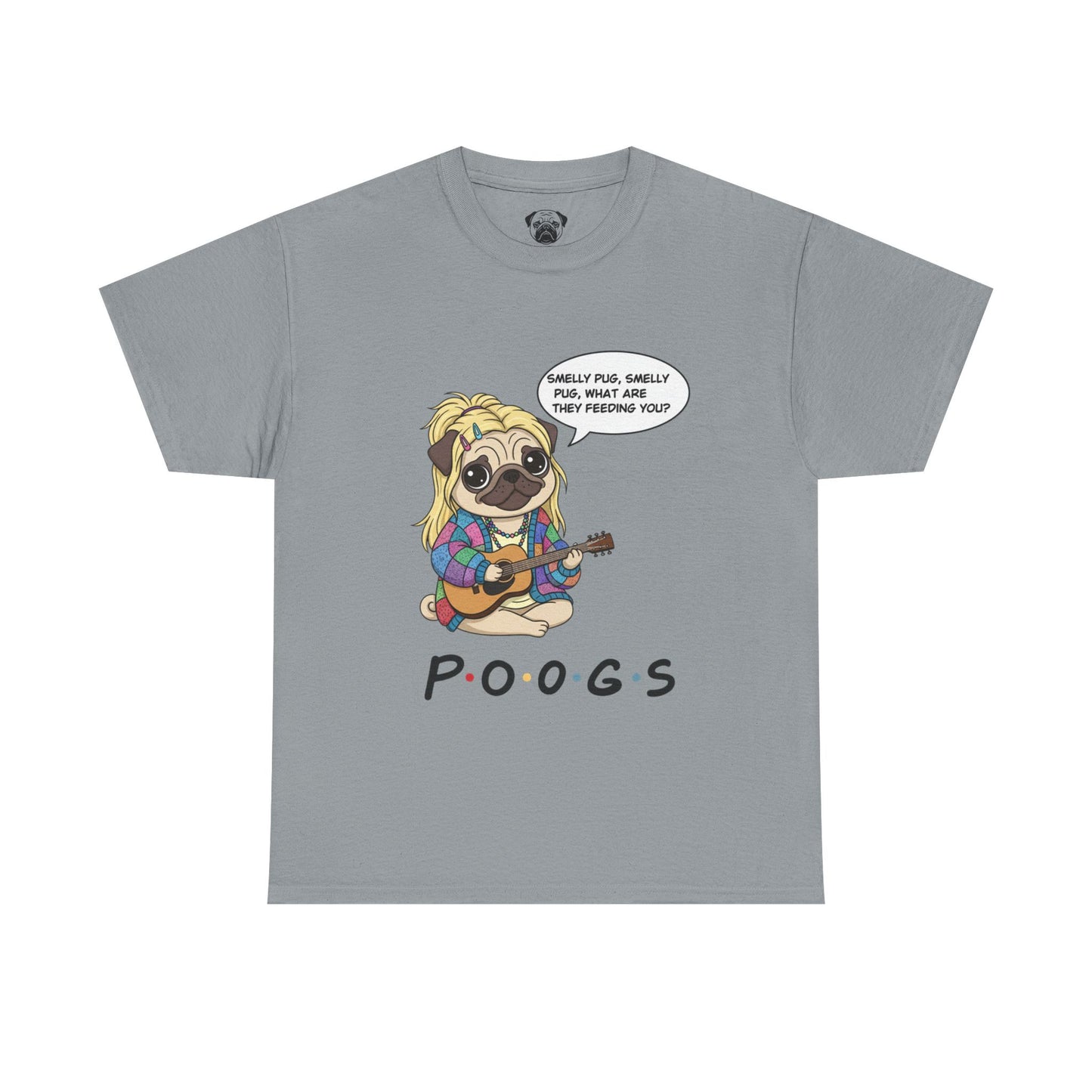 Cute Friends Poogs Pheobe Tee, Casual Dog Lover's T-Shirt, Gift for Pet Owners, Funny Friendship Shirt, Unisex Cotton Tee