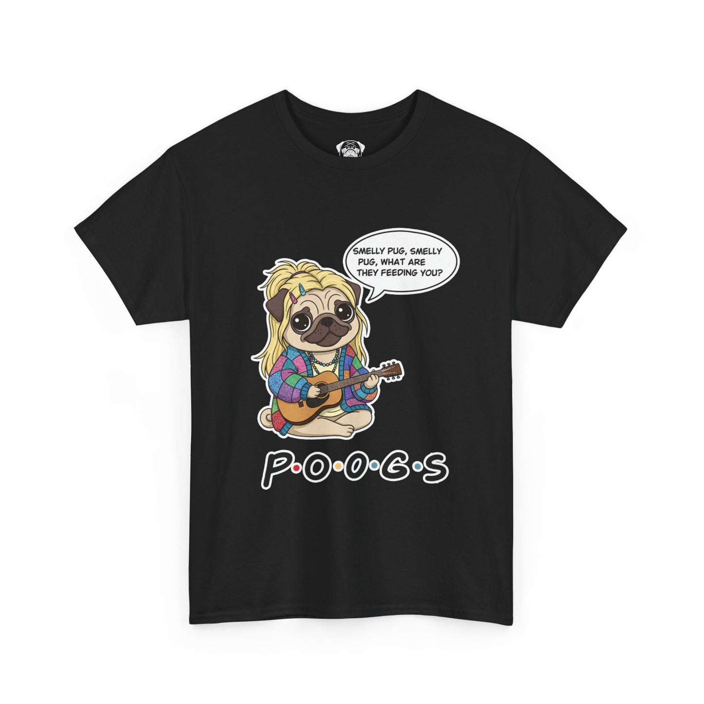 Cute Friends Poogs Pheobe Tee, Casual Dog Lover's T-Shirt, Gift for Pet Owners, Funny Friendship Shirt, Unisex Cotton Tee