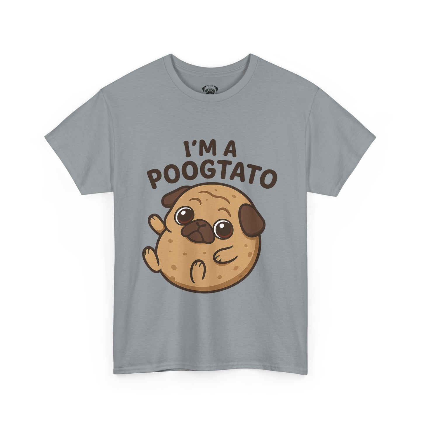 Cute Pug Potato Poogtato Tee, Casual Dog Lover's T-Shirt, Halloween Gift for Pet Owners, Funny Friendship Shirt, Unisex Cotton Tee