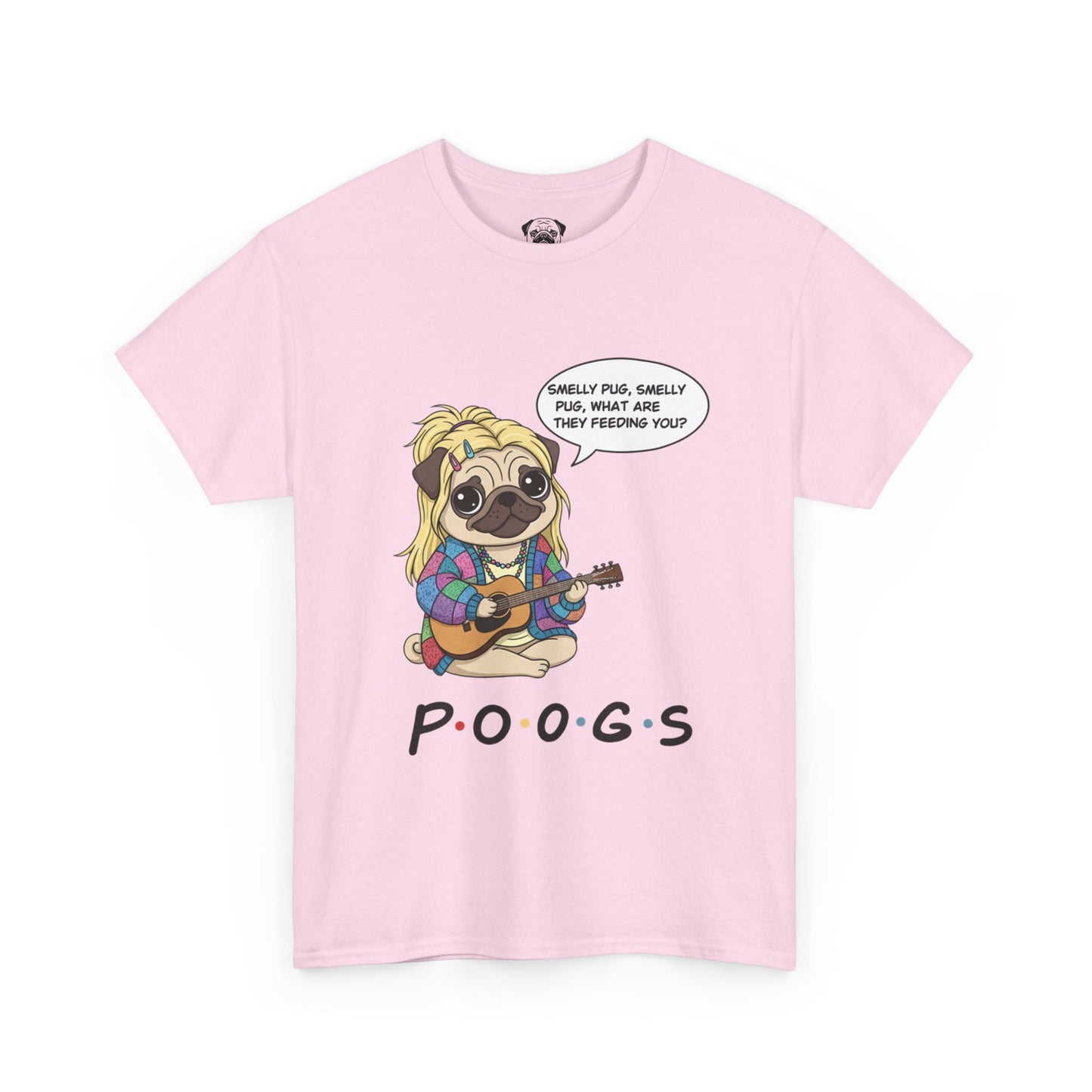 Cute Friends Poogs Pheobe Tee, Casual Dog Lover's T-Shirt, Gift for Pet Owners, Funny Friendship Shirt, Unisex Cotton Tee