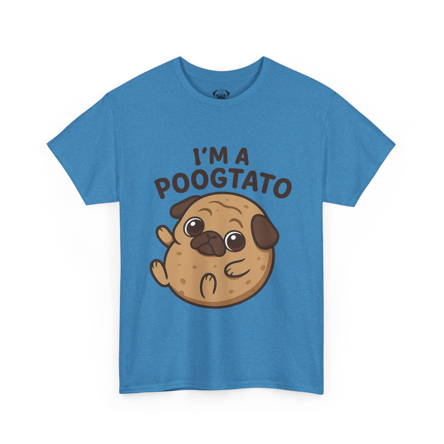 Cute Pug Potato Poogtato Tee, Casual Dog Lover's T-Shirt, Halloween Gift for Pet Owners, Funny Friendship Shirt, Unisex Cotton Tee