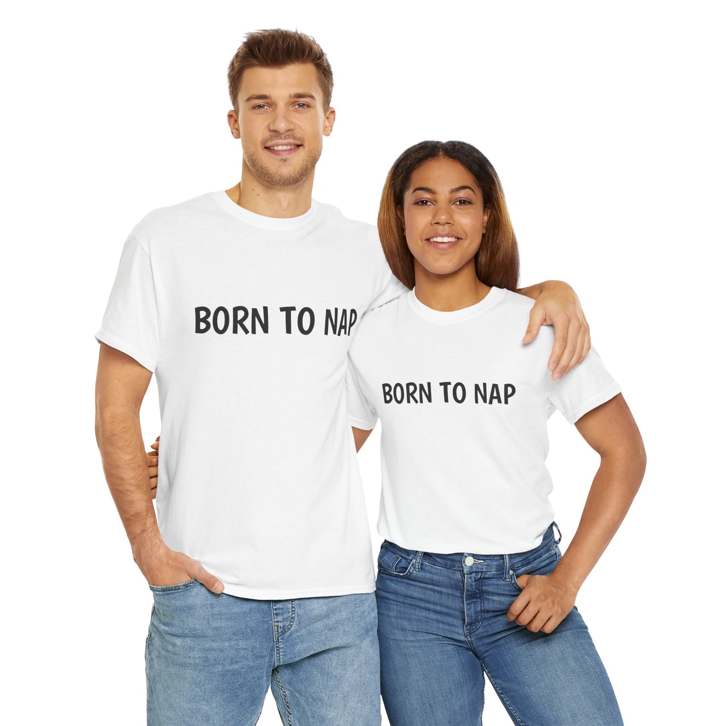 Typography Tee 'Born to Nap' - Unisex