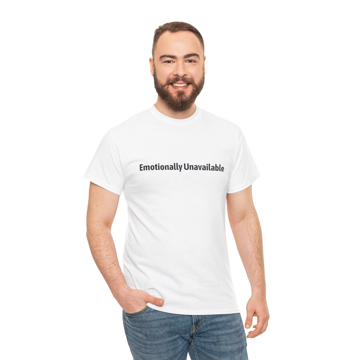 Typography Tee Emotionally Unavailable Unisex T-shirt