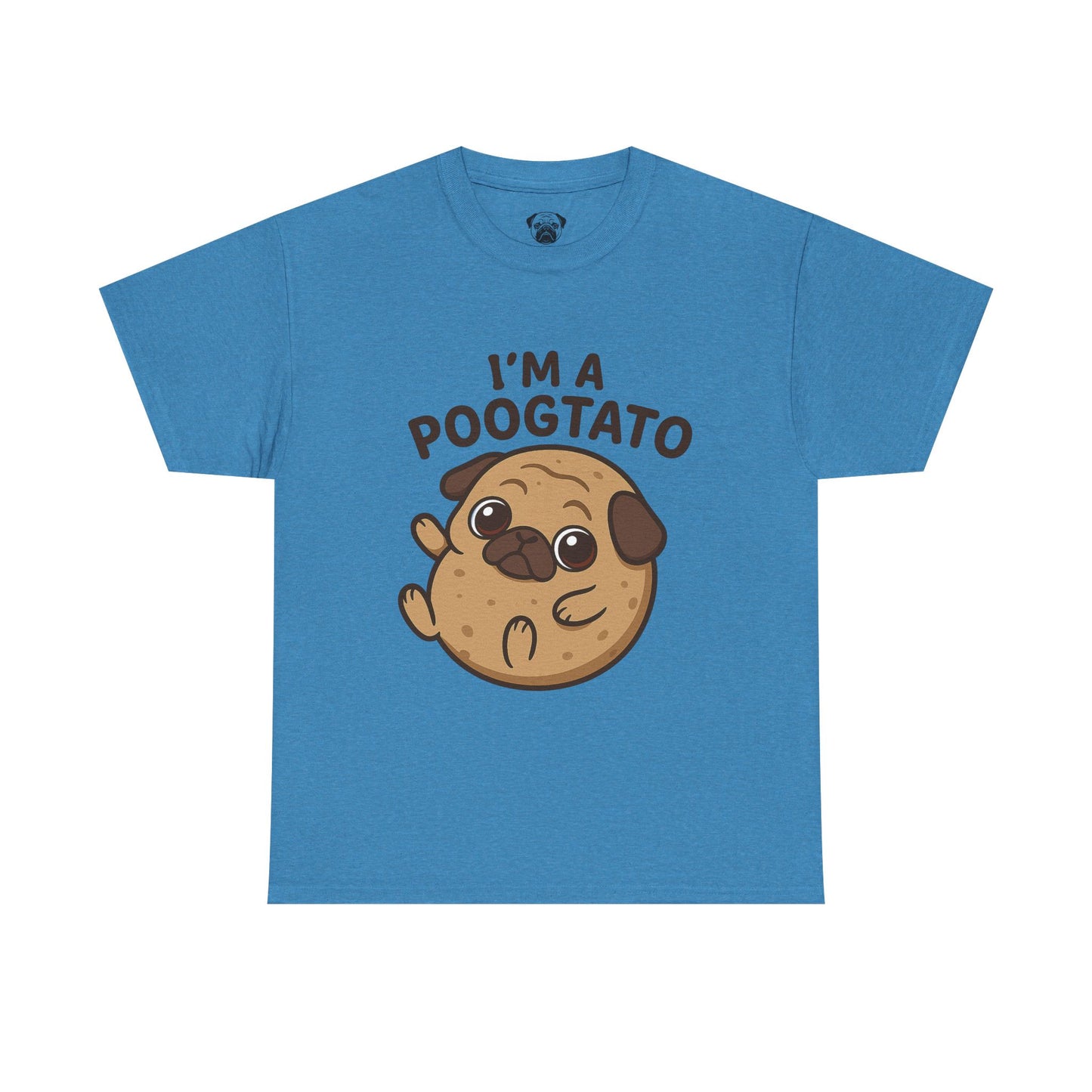 Cute Pug Potato Poogtato Tee, Casual Dog Lover's T-Shirt, Halloween Gift for Pet Owners, Funny Friendship Shirt, Unisex Cotton Tee
