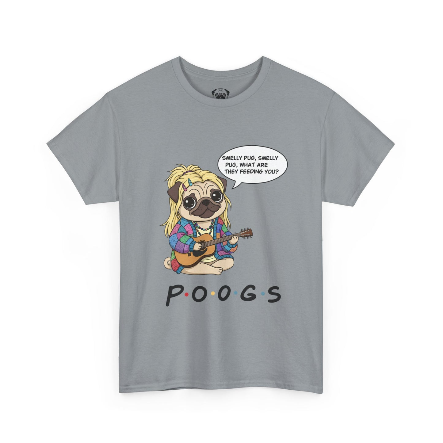 Cute Friends Poogs Pheobe Tee, Casual Dog Lover's T-Shirt, Gift for Pet Owners, Funny Friendship Shirt, Unisex Cotton Tee