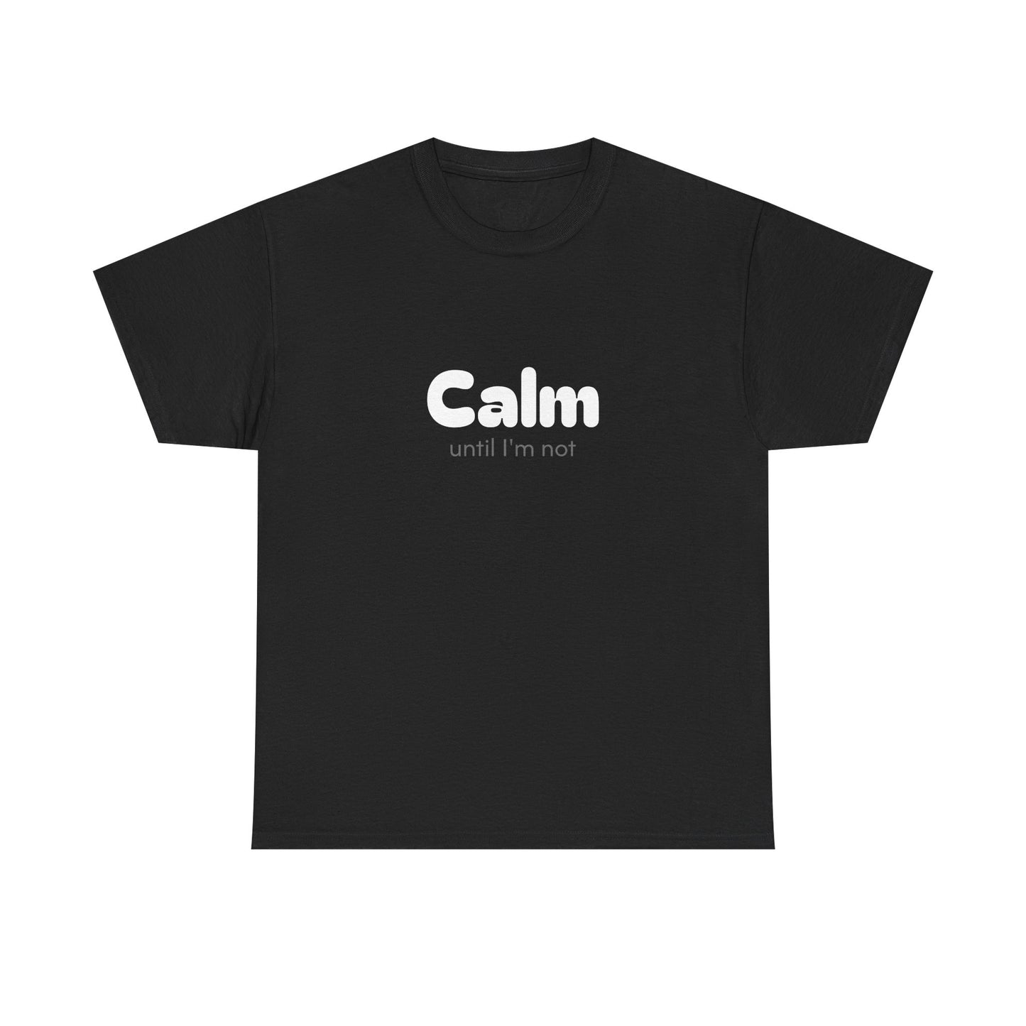 Unisex Typography Humor Tee – Calm until I'm not