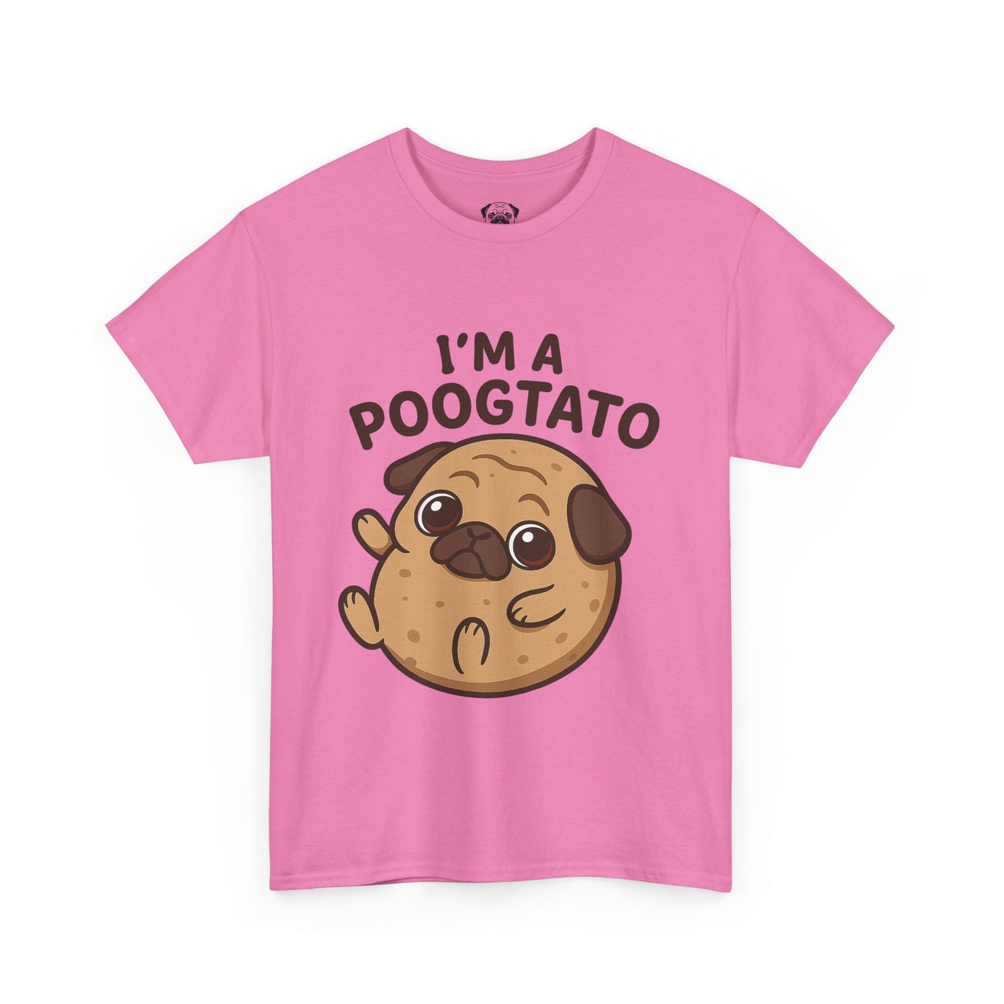 Cute Pug Potato Poogtato Tee, Casual Dog Lover's T-Shirt, Halloween Gift for Pet Owners, Funny Friendship Shirt, Unisex Cotton Tee