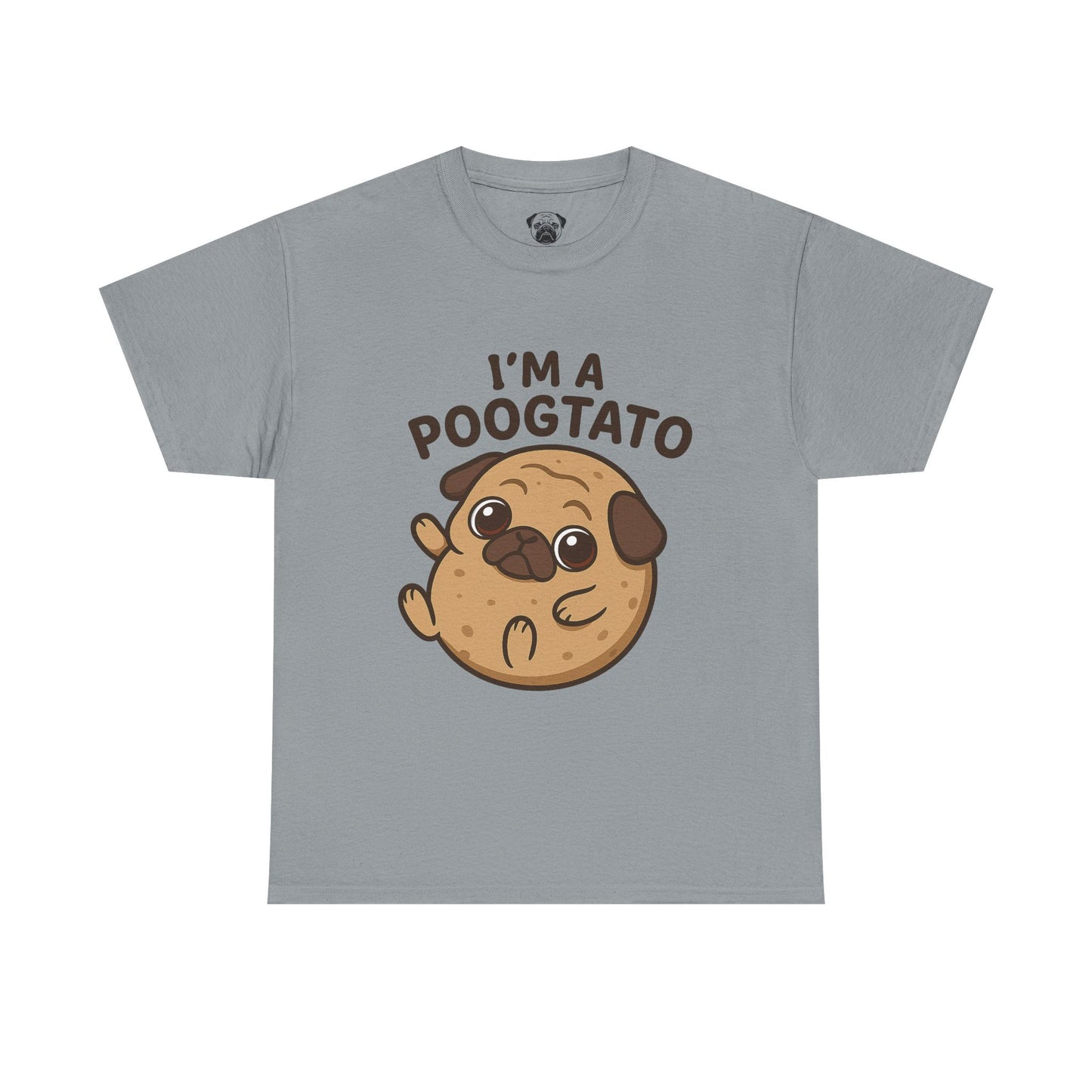 Cute Pug Potato Poogtato Tee, Casual Dog Lover's T-Shirt, Halloween Gift for Pet Owners, Funny Friendship Shirt, Unisex Cotton Tee