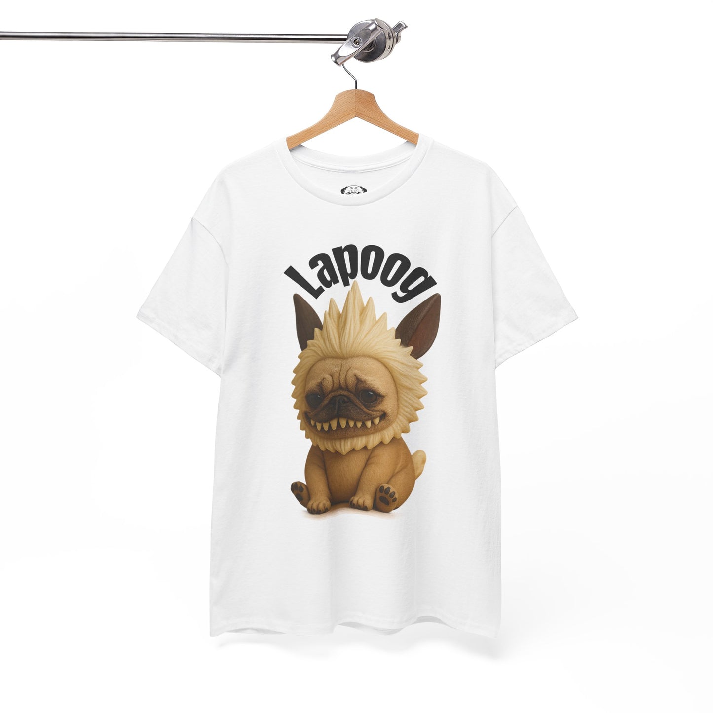 Cute Lapoog Tee, Casual Dog Lover's T-Shirt, Halloween Gift for Pet Owners, Funny Friendship Shirt, Unisex Cotton Tee