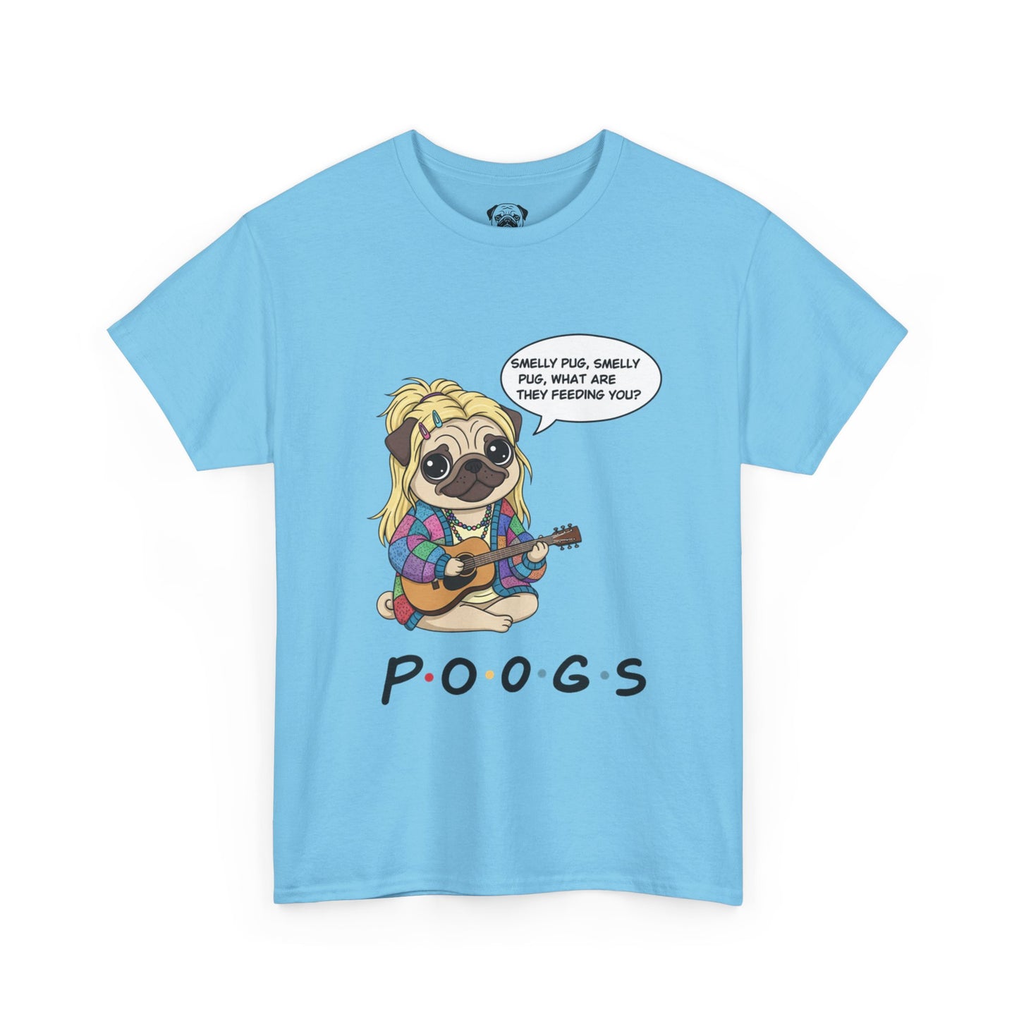 Cute Friends Poogs Pheobe Tee, Casual Dog Lover's T-Shirt, Gift for Pet Owners, Funny Friendship Shirt, Unisex Cotton Tee
