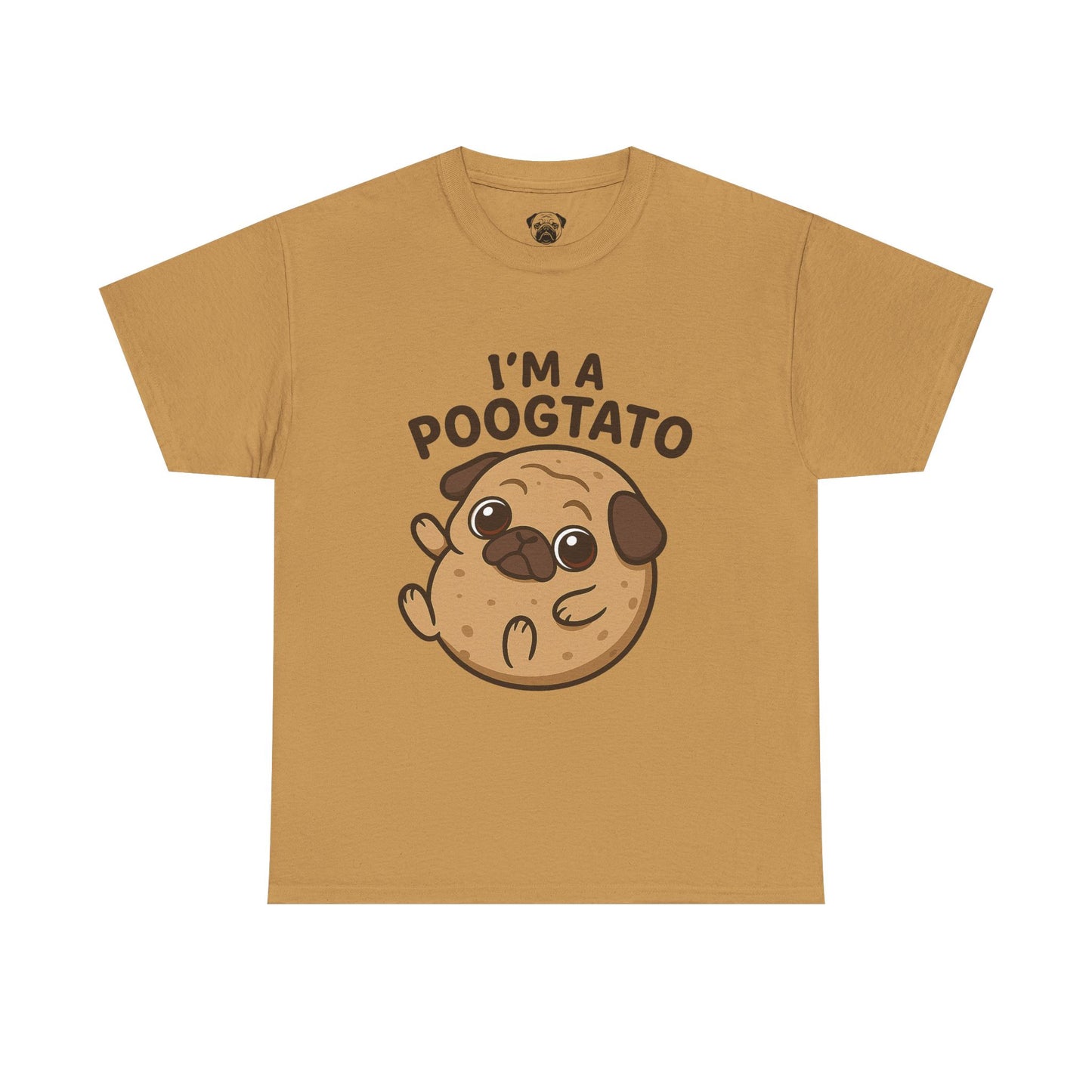 Cute Pug Potato Poogtato Tee, Casual Dog Lover's T-Shirt, Halloween Gift for Pet Owners, Funny Friendship Shirt, Unisex Cotton Tee