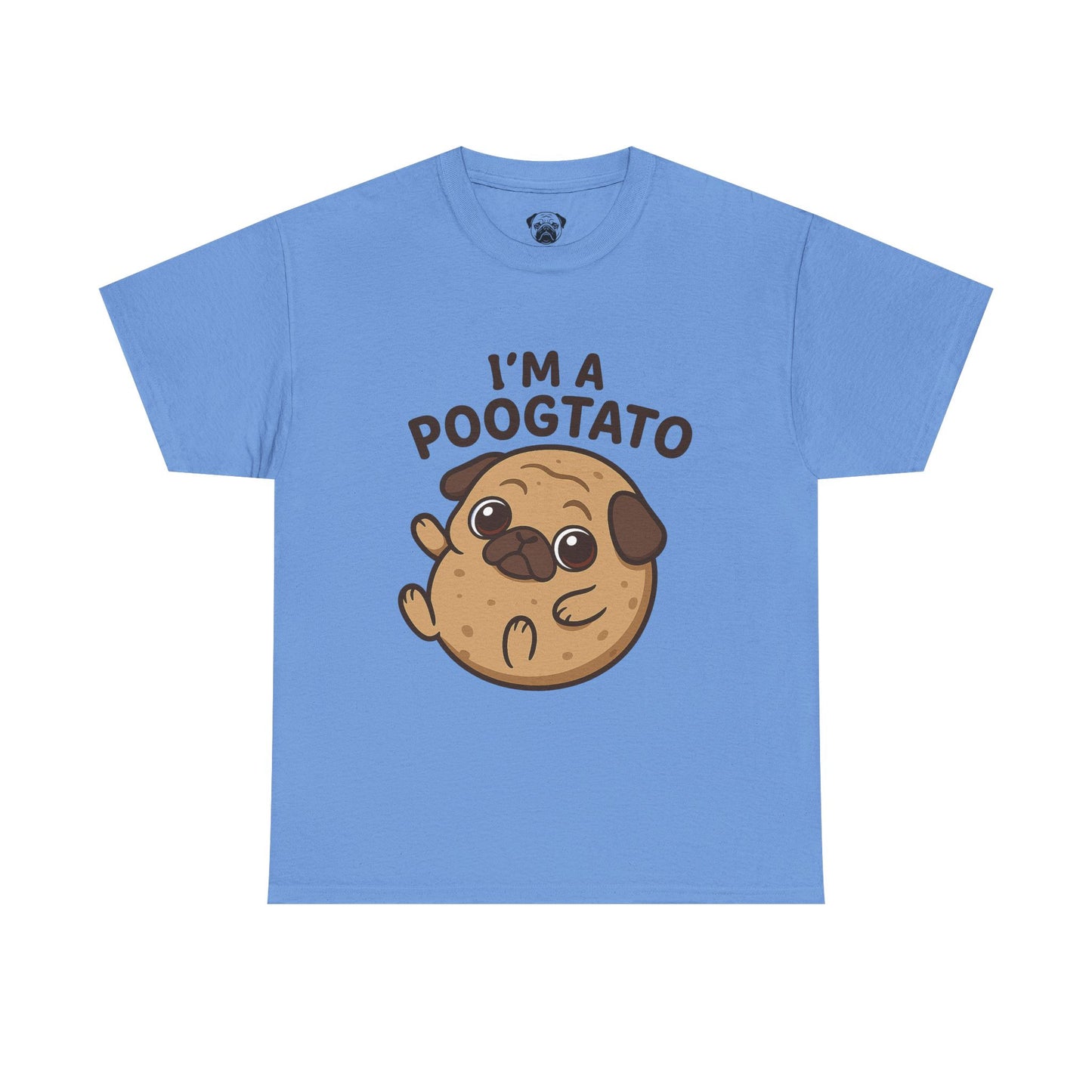 Cute Pug Potato Poogtato Tee, Casual Dog Lover's T-Shirt, Halloween Gift for Pet Owners, Funny Friendship Shirt, Unisex Cotton Tee