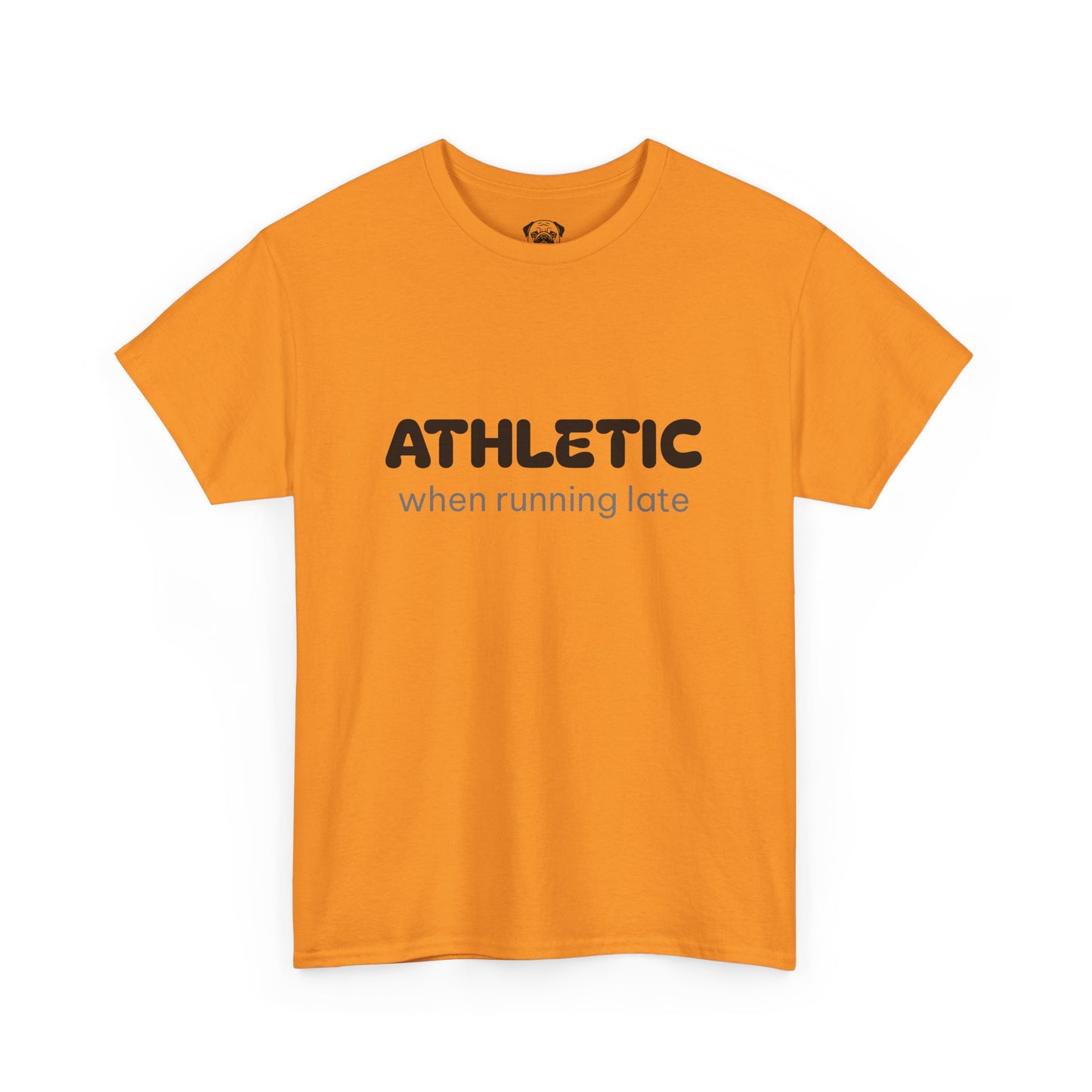Unisex Typography Humor Tee – Athletic when running late