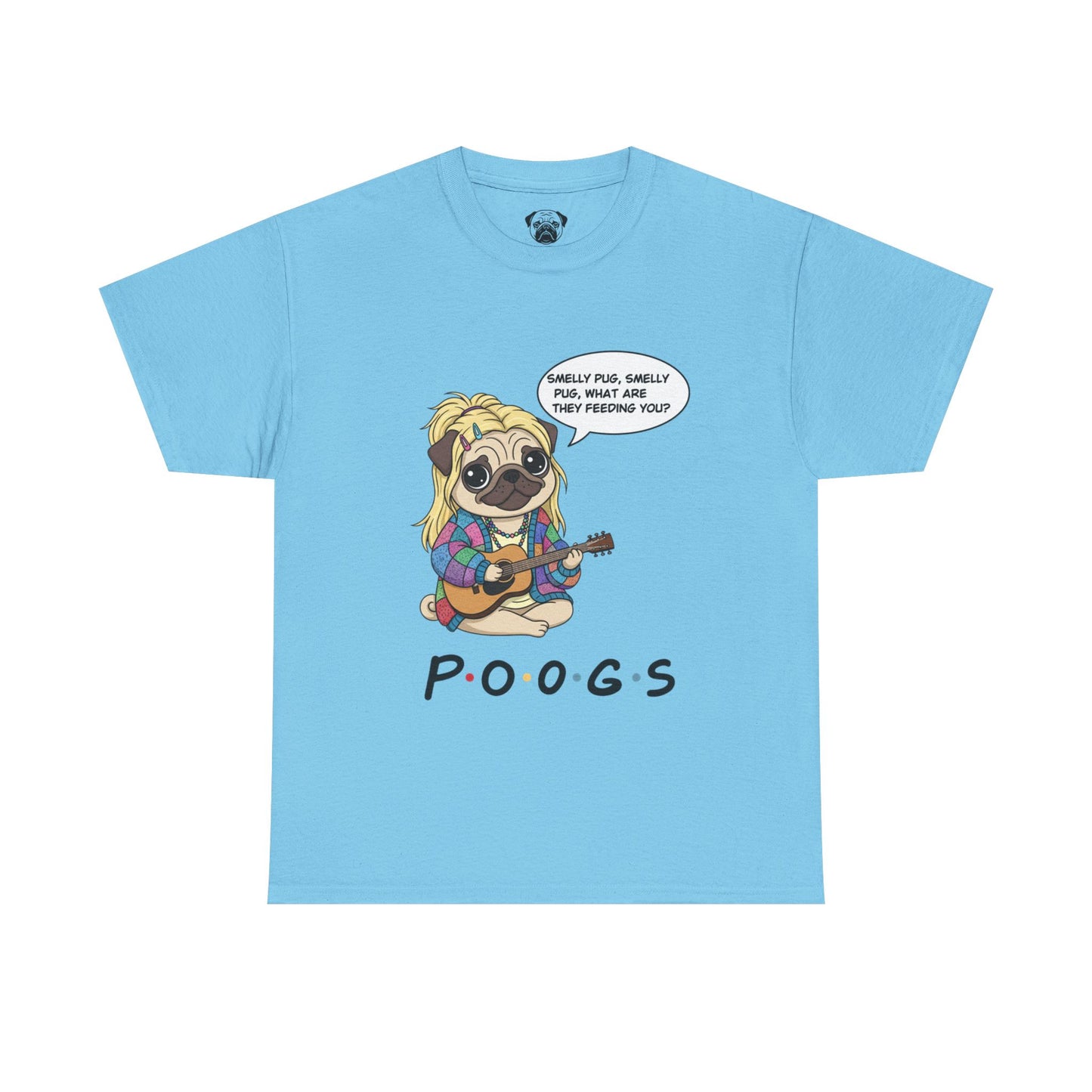 Cute Friends Poogs Pheobe Tee, Casual Dog Lover's T-Shirt, Gift for Pet Owners, Funny Friendship Shirt, Unisex Cotton Tee
