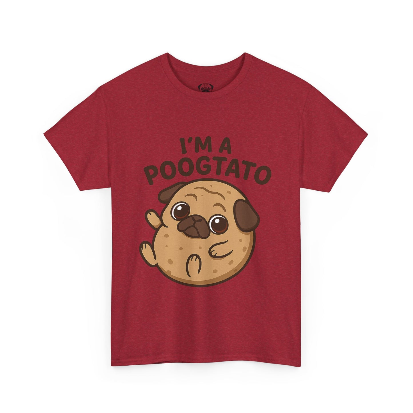 Cute Pug Potato Poogtato Tee, Casual Dog Lover's T-Shirt, Halloween Gift for Pet Owners, Funny Friendship Shirt, Unisex Cotton Tee