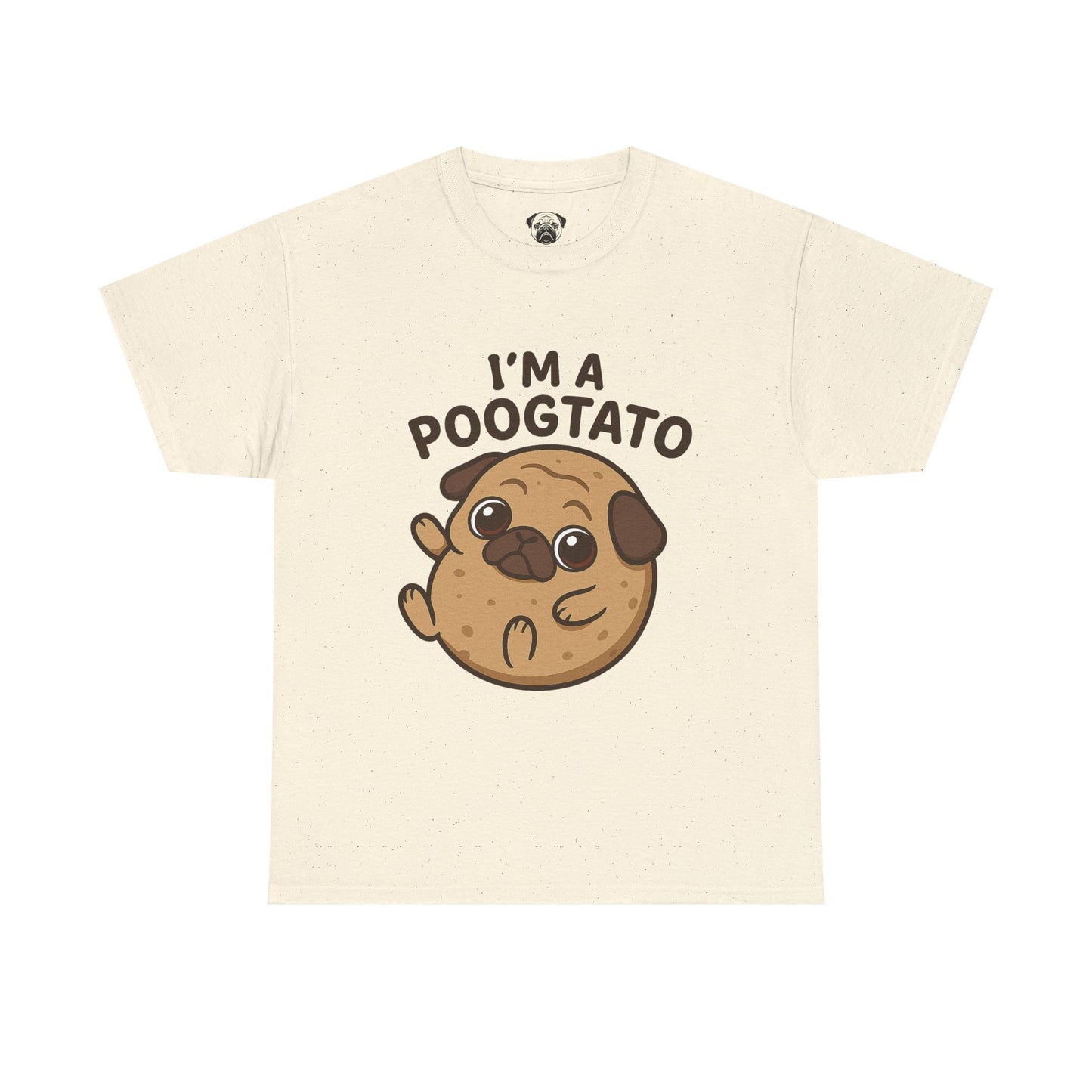 Cute Pug Potato Poogtato Tee, Casual Dog Lover's T-Shirt, Halloween Gift for Pet Owners, Funny Friendship Shirt, Unisex Cotton Tee