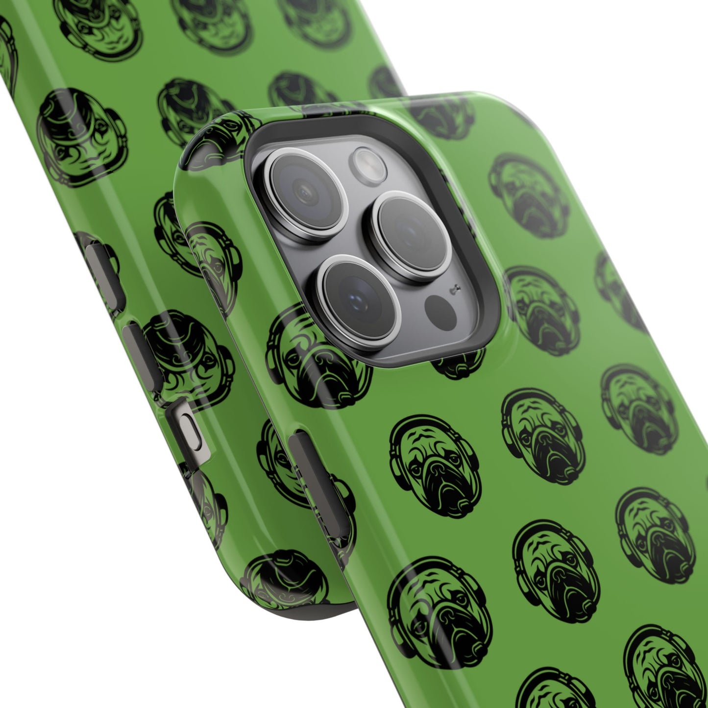[Green] Poogstek Logo Stylish Impact-Resistant Phone Case with Cool Headphone Design, Hipster Gift, Fun Phone Accessory, Trendy Tech Case, Unique [...]