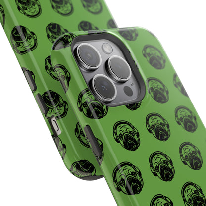[Green] Poogstek Logo Stylish Impact-Resistant Phone Case with Cool Headphone Design, Hipster Gift, Fun Phone Accessory, Trendy Tech Case, Unique [...]