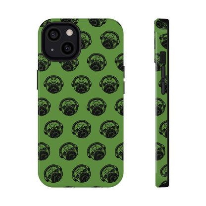 [Green] Poogstek Logo Stylish Impact-Resistant Phone Case with Cool Headphone Design, Hipster Gift, Fun Phone Accessory, Trendy Tech Case, Unique [...]