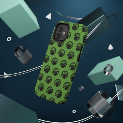 [Green] Poogstek Logo Stylish Impact-Resistant Phone Case with Cool Headphone Design, Hipster Gift, Fun Phone Accessory, Trendy Tech Case, Unique [...]
