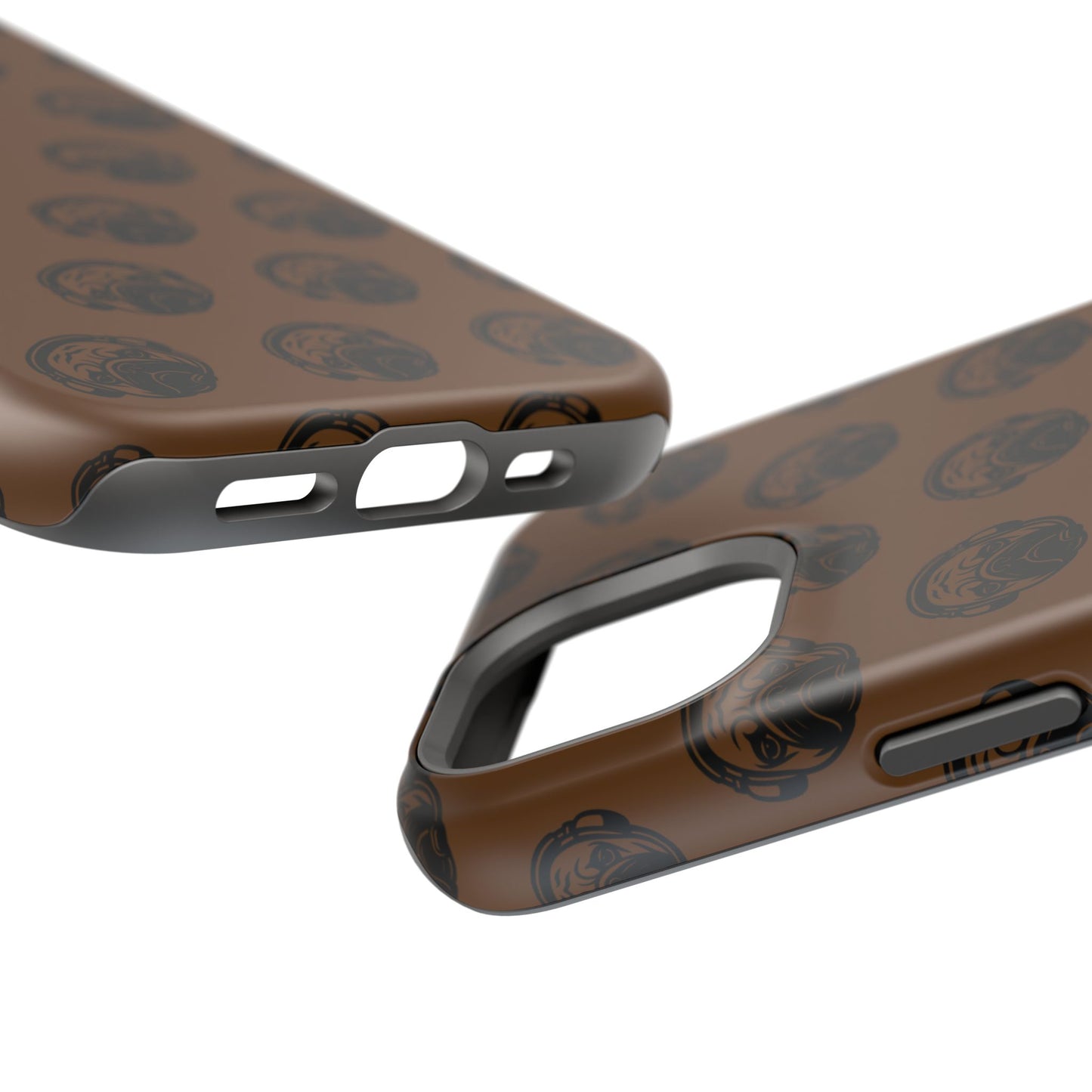 [Brown] Poogstek Logo Stylish Impact-Resistant Phone Case with Cool Headphone Design, Hipster Gift, Fun Phone Accessory, Trendy Tech Case, Unique [...]