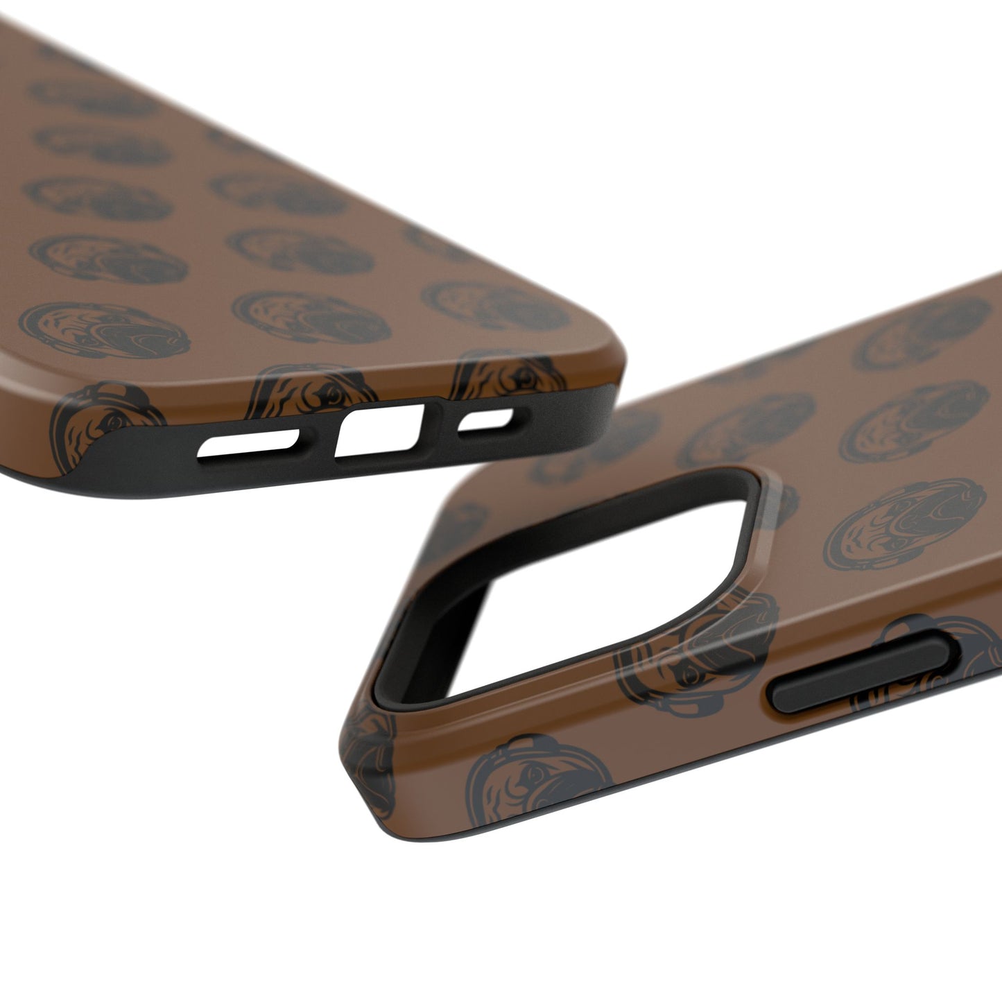 [Brown] Poogstek Logo Stylish Impact-Resistant Phone Case with Cool Headphone Design, Hipster Gift, Fun Phone Accessory, Trendy Tech Case, Unique [...]