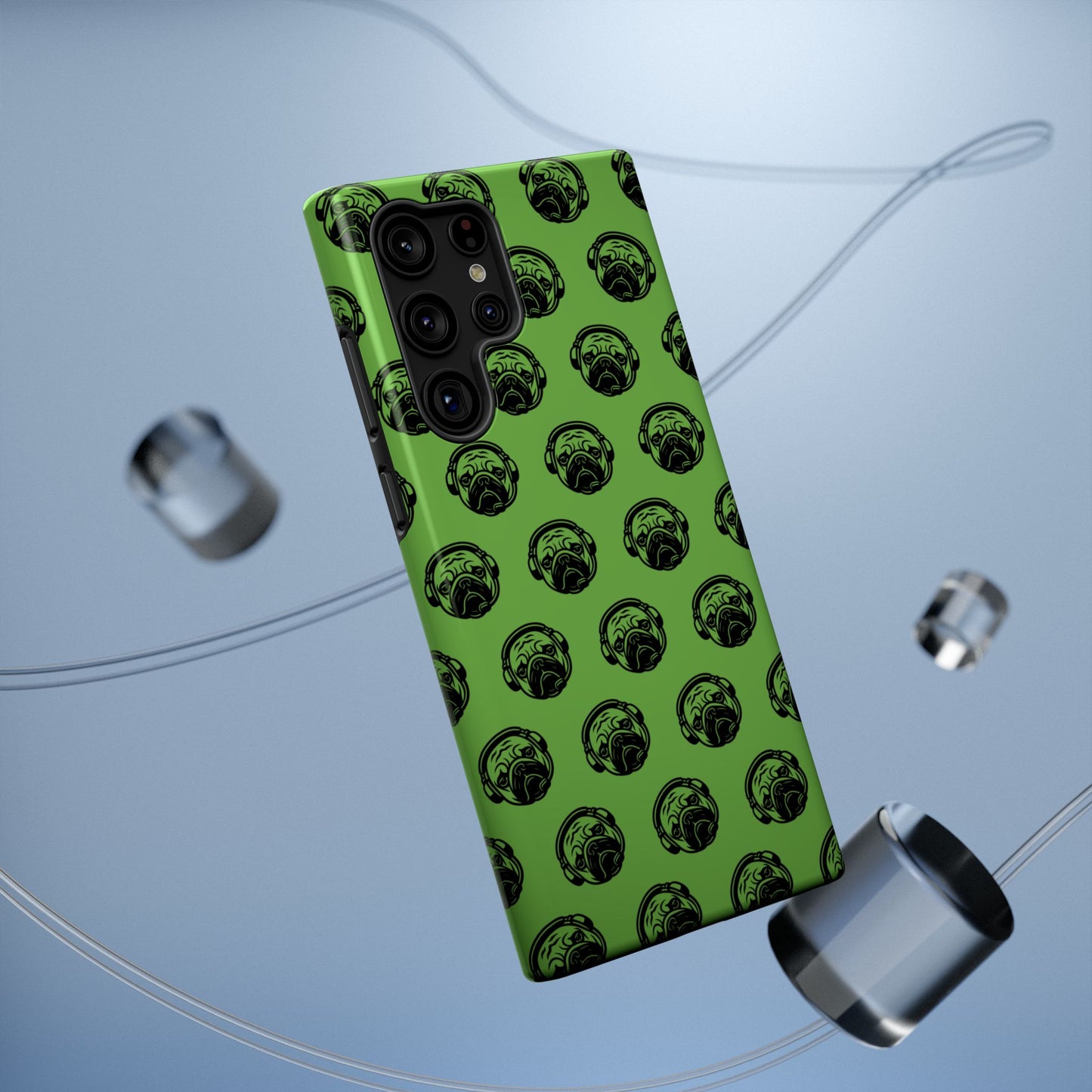 [Green] Poogstek Logo Stylish Impact-Resistant Phone Case with Cool Headphone Design, Hipster Gift, Fun Phone Accessory, Trendy Tech Case, Unique [...]