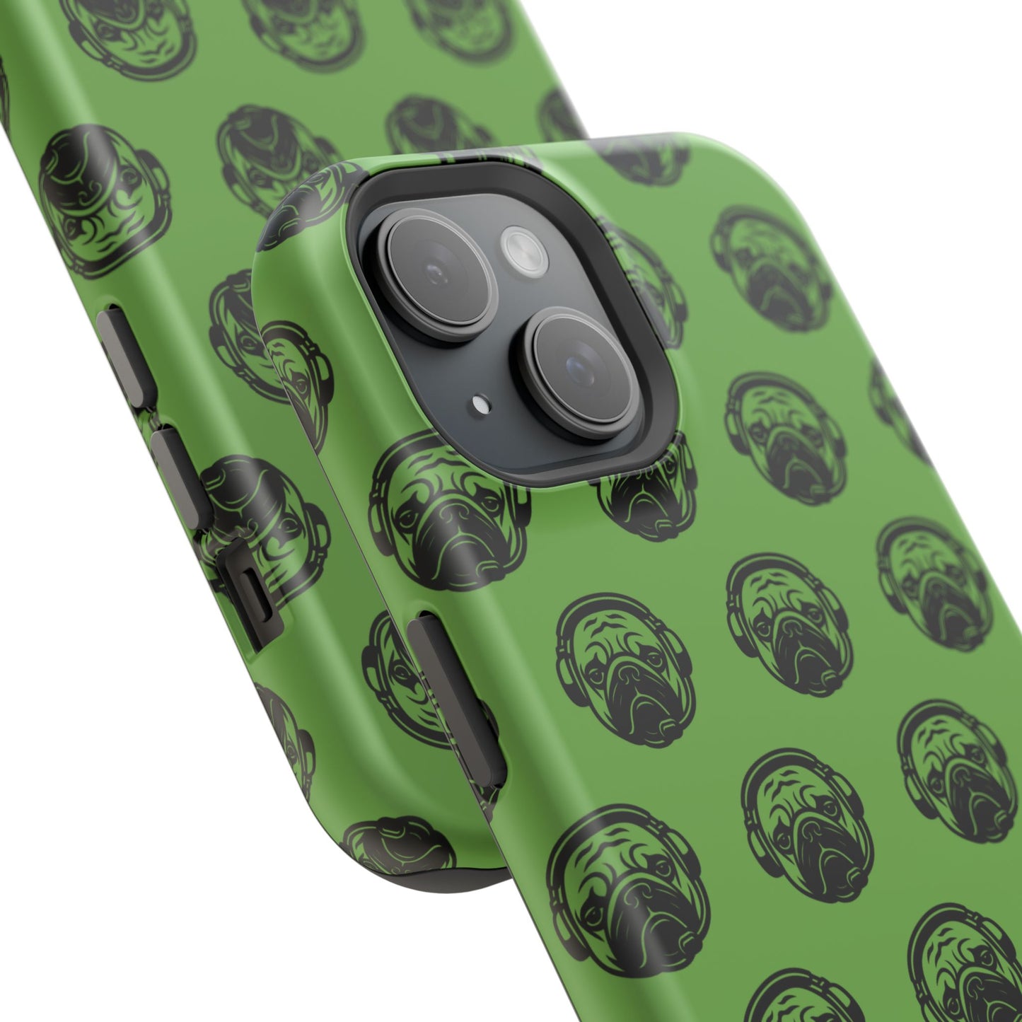 [Green] Poogstek Logo Stylish Impact-Resistant Phone Case with Cool Headphone Design, Hipster Gift, Fun Phone Accessory, Trendy Tech Case, Unique [...]