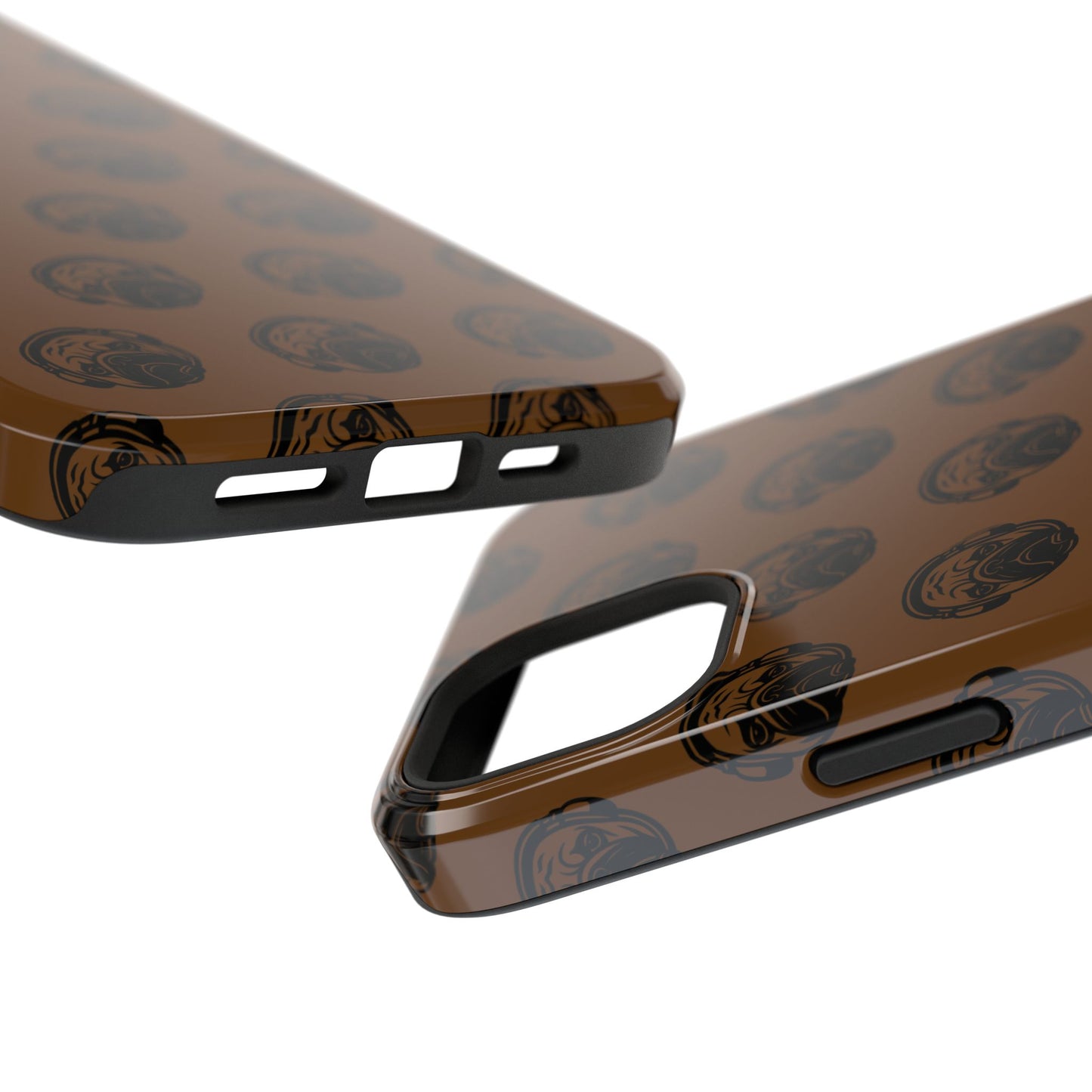 [Brown] Poogstek Logo Stylish Impact-Resistant Phone Case with Cool Headphone Design, Hipster Gift, Fun Phone Accessory, Trendy Tech Case, Unique [...]
