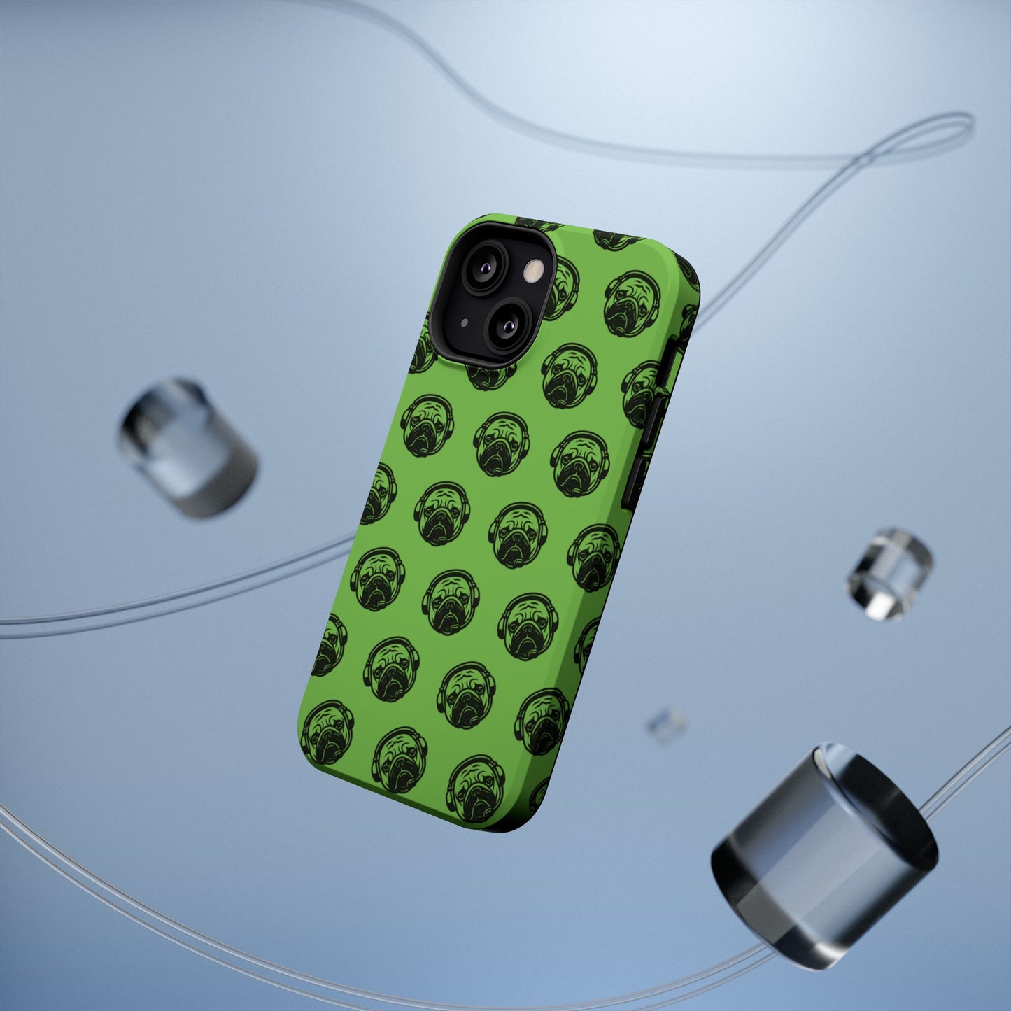 [Green] Poogstek Logo Stylish Impact-Resistant Phone Case with Cool Headphone Design, Hipster Gift, Fun Phone Accessory, Trendy Tech Case, Unique [...]