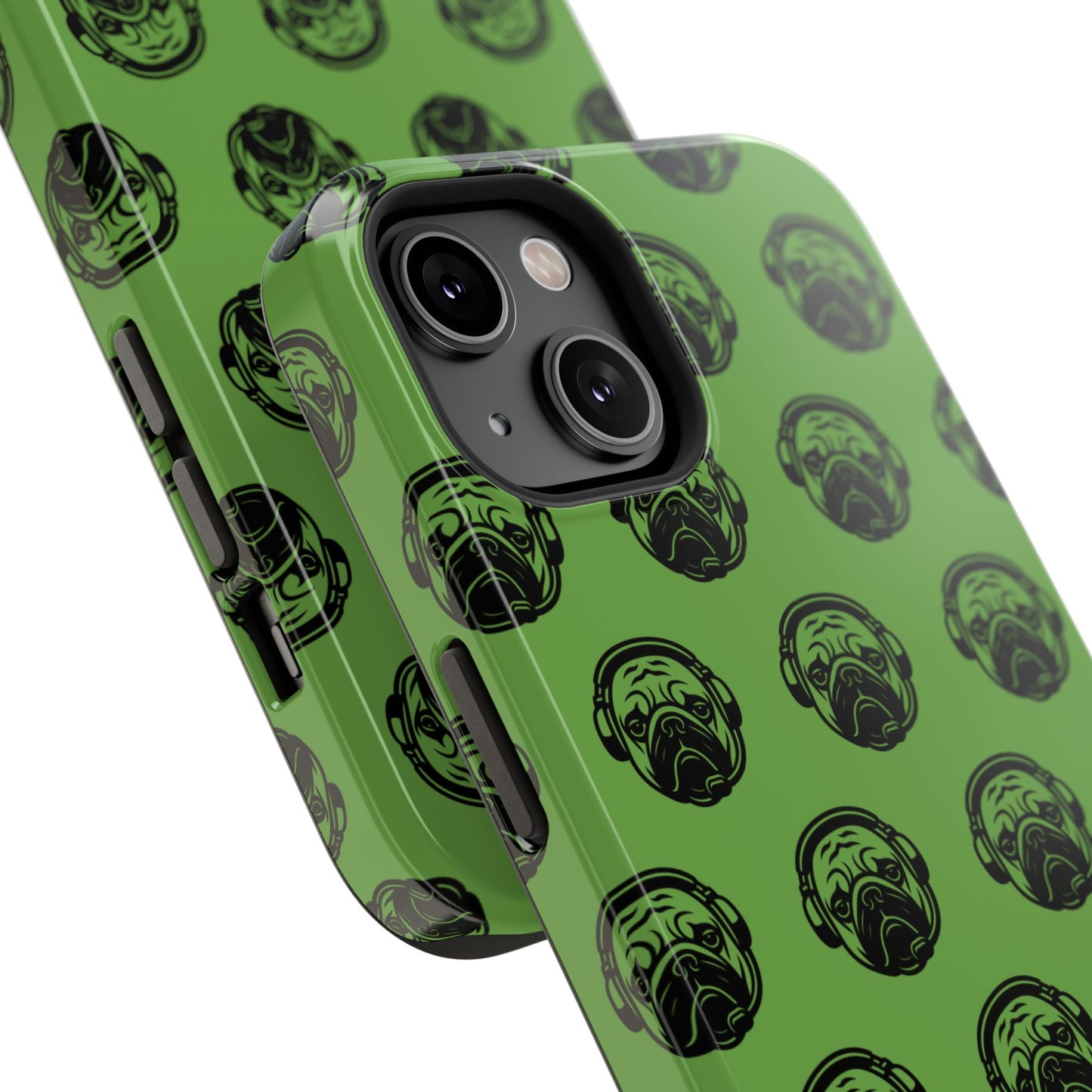 [Green] Poogstek Logo Stylish Impact-Resistant Phone Case with Cool Headphone Design, Hipster Gift, Fun Phone Accessory, Trendy Tech Case, Unique [...]