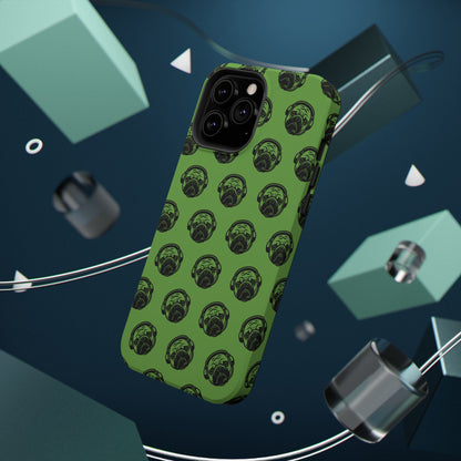 [Green] Poogstek Logo Stylish Impact-Resistant Phone Case with Cool Headphone Design, Hipster Gift, Fun Phone Accessory, Trendy Tech Case, Unique [...]