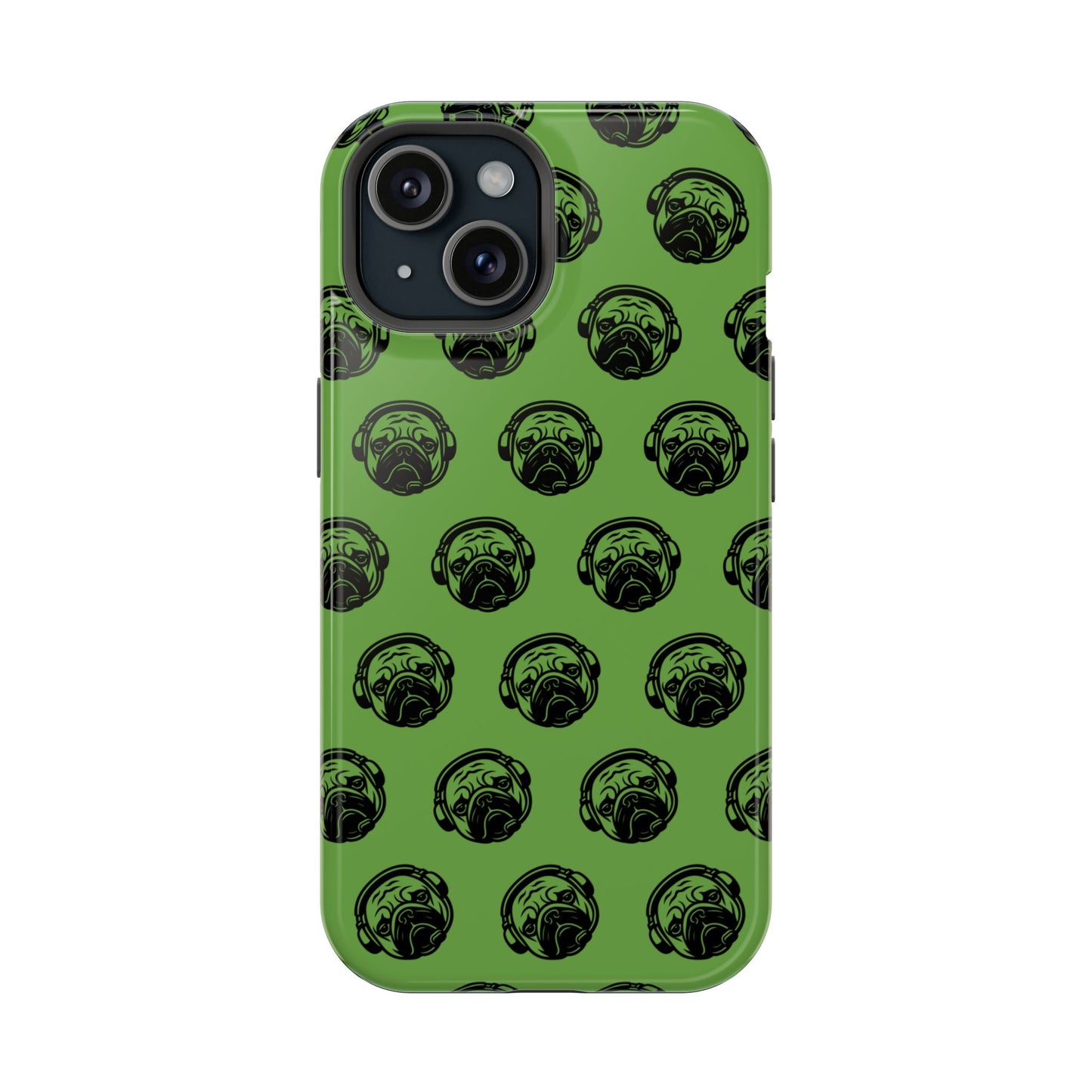 [Green] Poogstek Logo Stylish Impact-Resistant Phone Case with Cool Headphone Design, Hipster Gift, Fun Phone Accessory, Trendy Tech Case, Unique [...]
