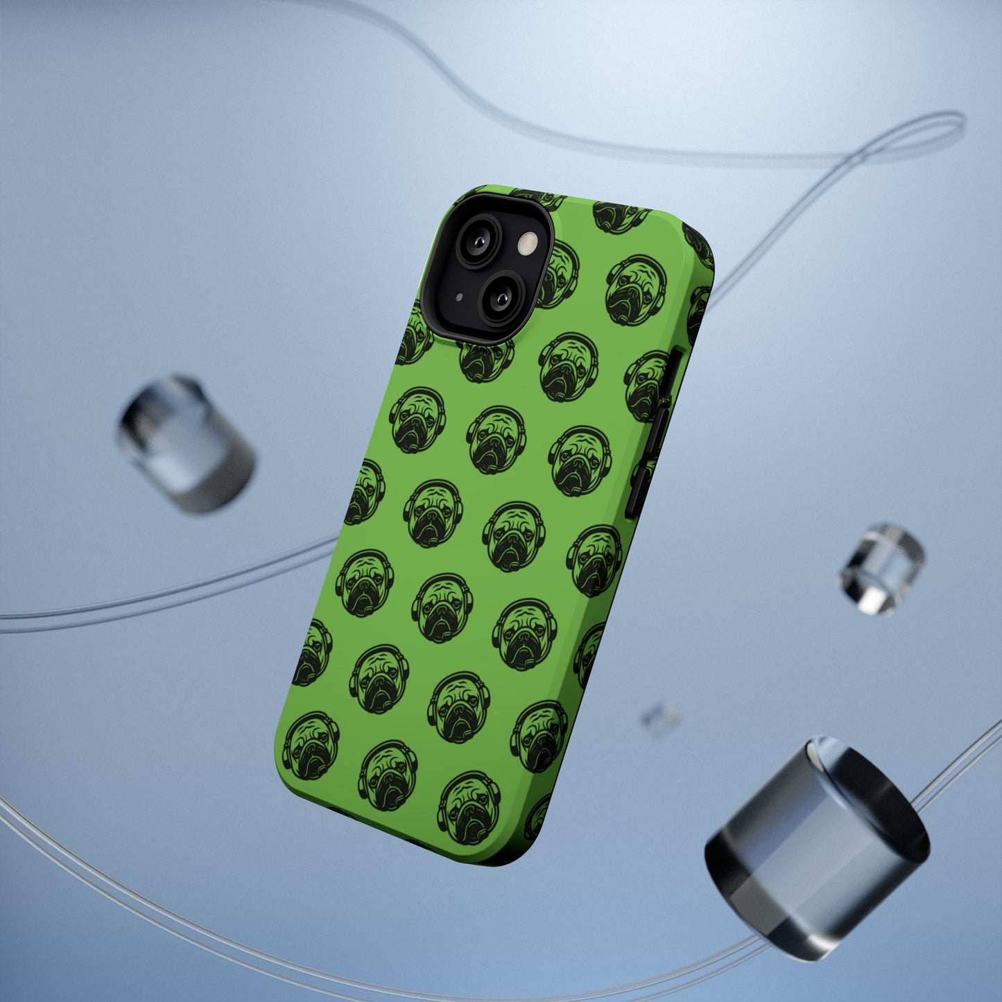 [Green] Poogstek Logo Stylish Impact-Resistant Phone Case with Cool Headphone Design, Hipster Gift, Fun Phone Accessory, Trendy Tech Case, Unique [...]