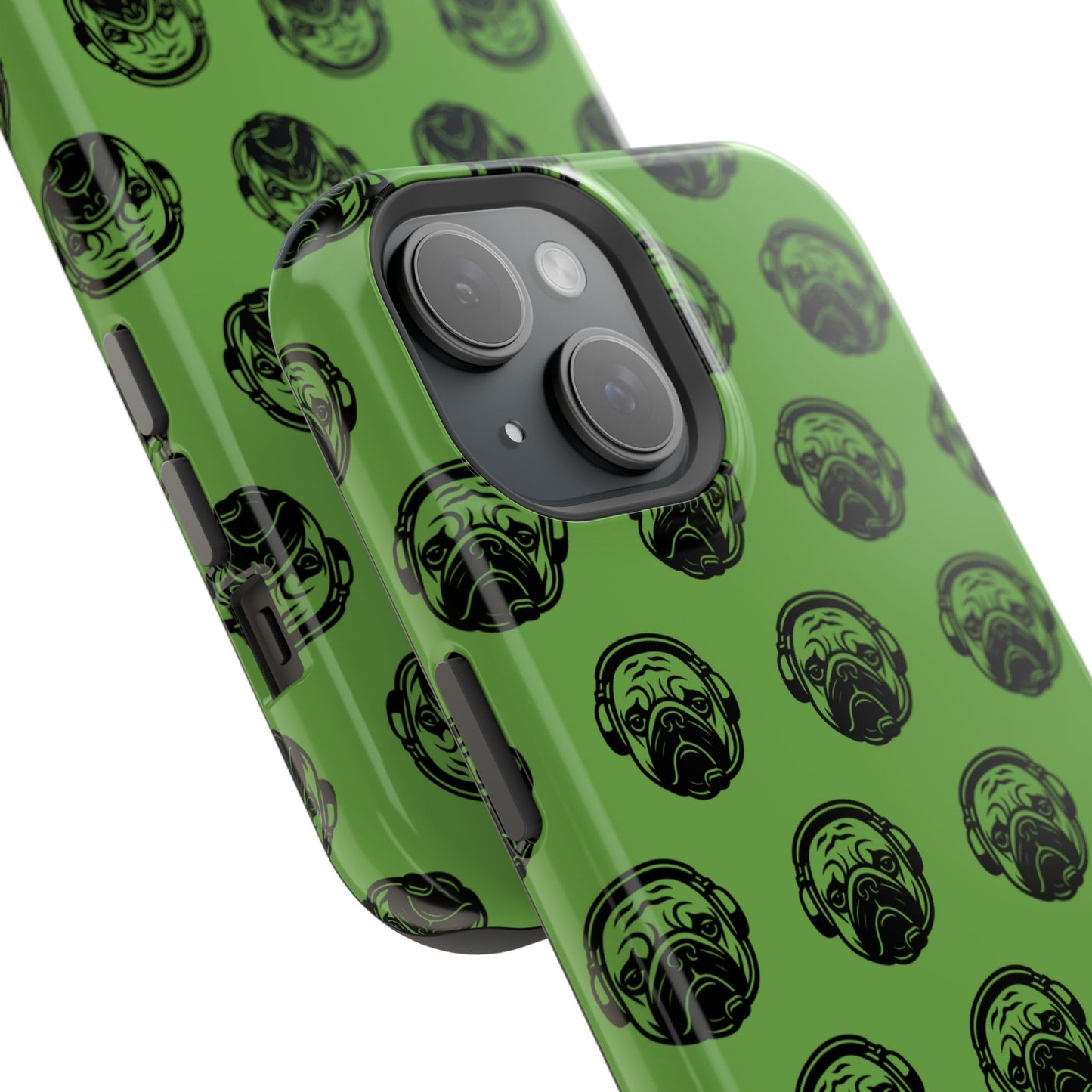 [Green] Poogstek Logo Stylish Impact-Resistant Phone Case with Cool Headphone Design, Hipster Gift, Fun Phone Accessory, Trendy Tech Case, Unique [...]