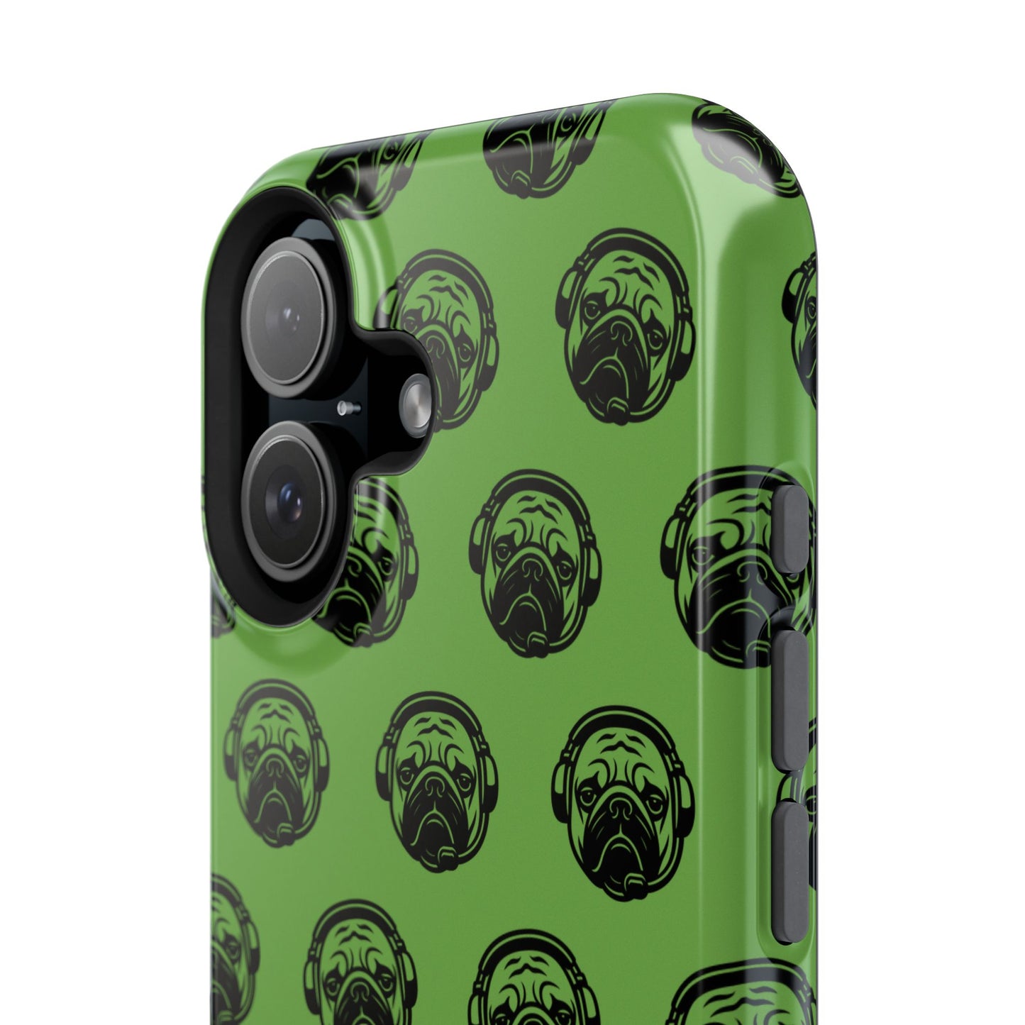 [Green] Poogstek Logo Stylish Impact-Resistant Phone Case with Cool Headphone Design, Hipster Gift, Fun Phone Accessory, Trendy Tech Case, Unique [...]