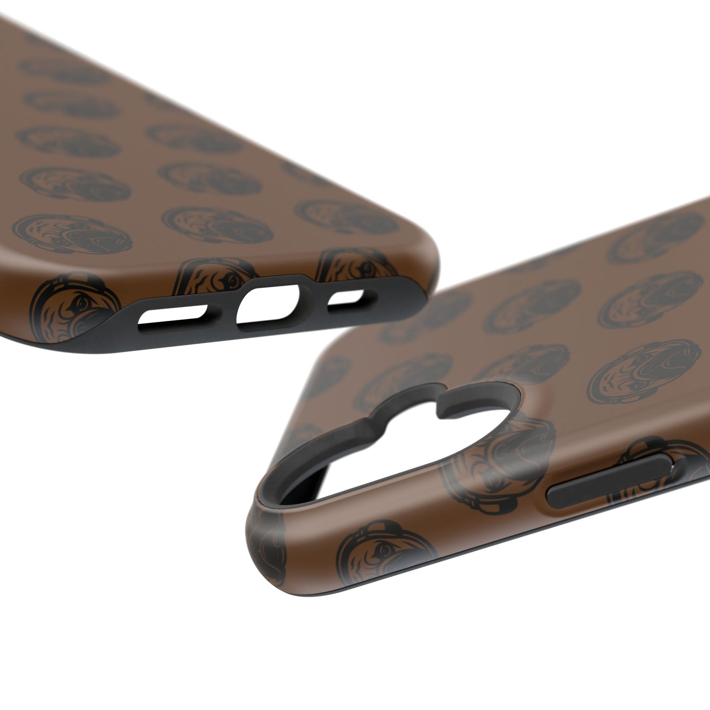 [Brown] Poogstek Logo Stylish Impact-Resistant Phone Case with Cool Headphone Design, Hipster Gift, Fun Phone Accessory, Trendy Tech Case, Unique [...]