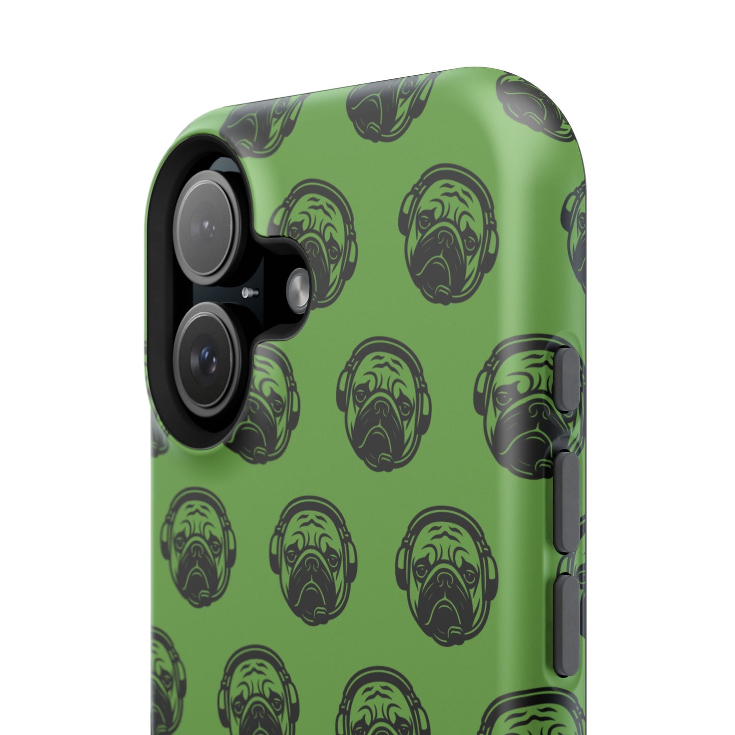 [Green] Poogstek Logo Stylish Impact-Resistant Phone Case with Cool Headphone Design, Hipster Gift, Fun Phone Accessory, Trendy Tech Case, Unique [...]