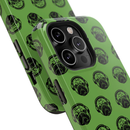 [Green] Poogstek Logo Stylish Impact-Resistant Phone Case with Cool Headphone Design, Hipster Gift, Fun Phone Accessory, Trendy Tech Case, Unique [...]